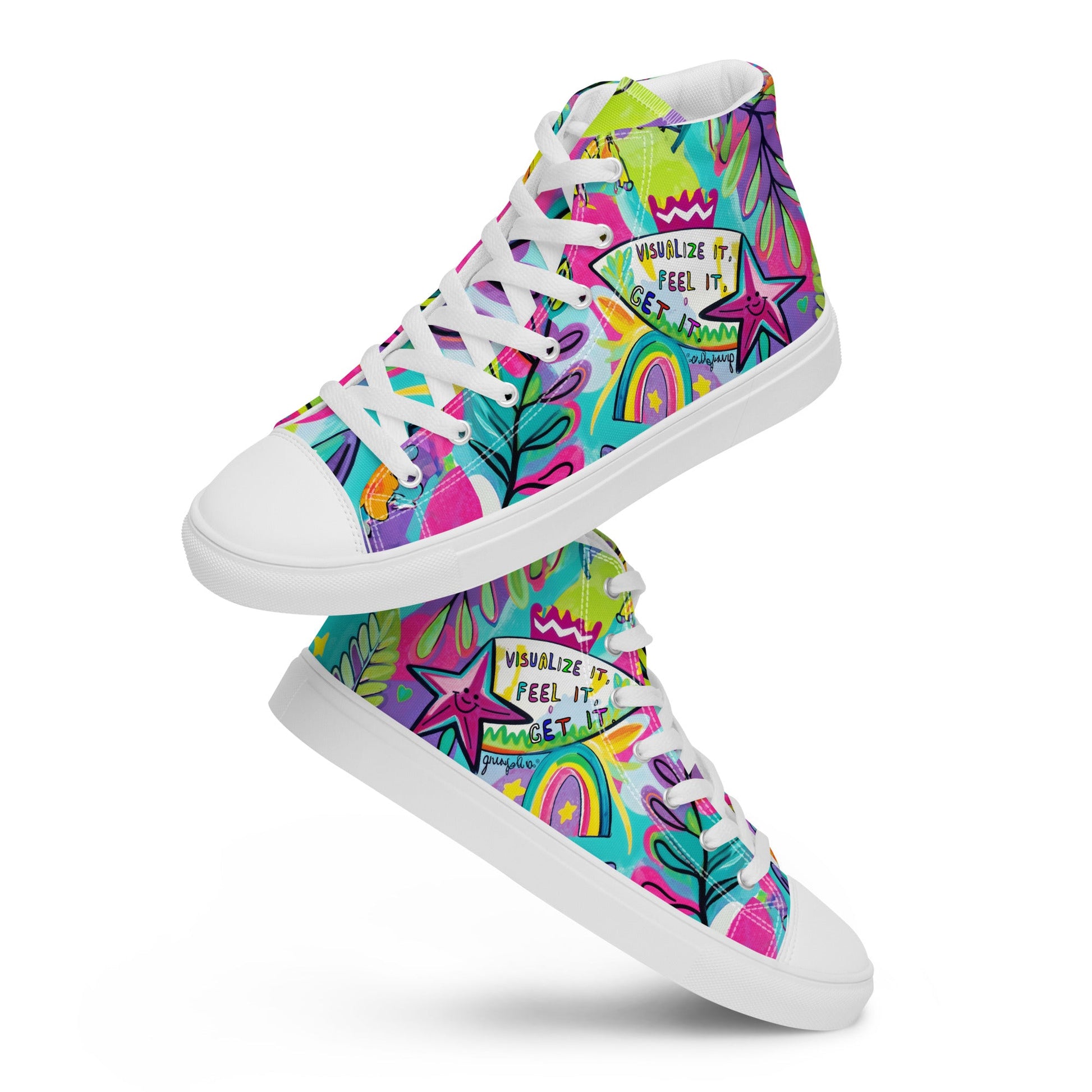 Unisex high top canvas shoes- Feel it - Shoes