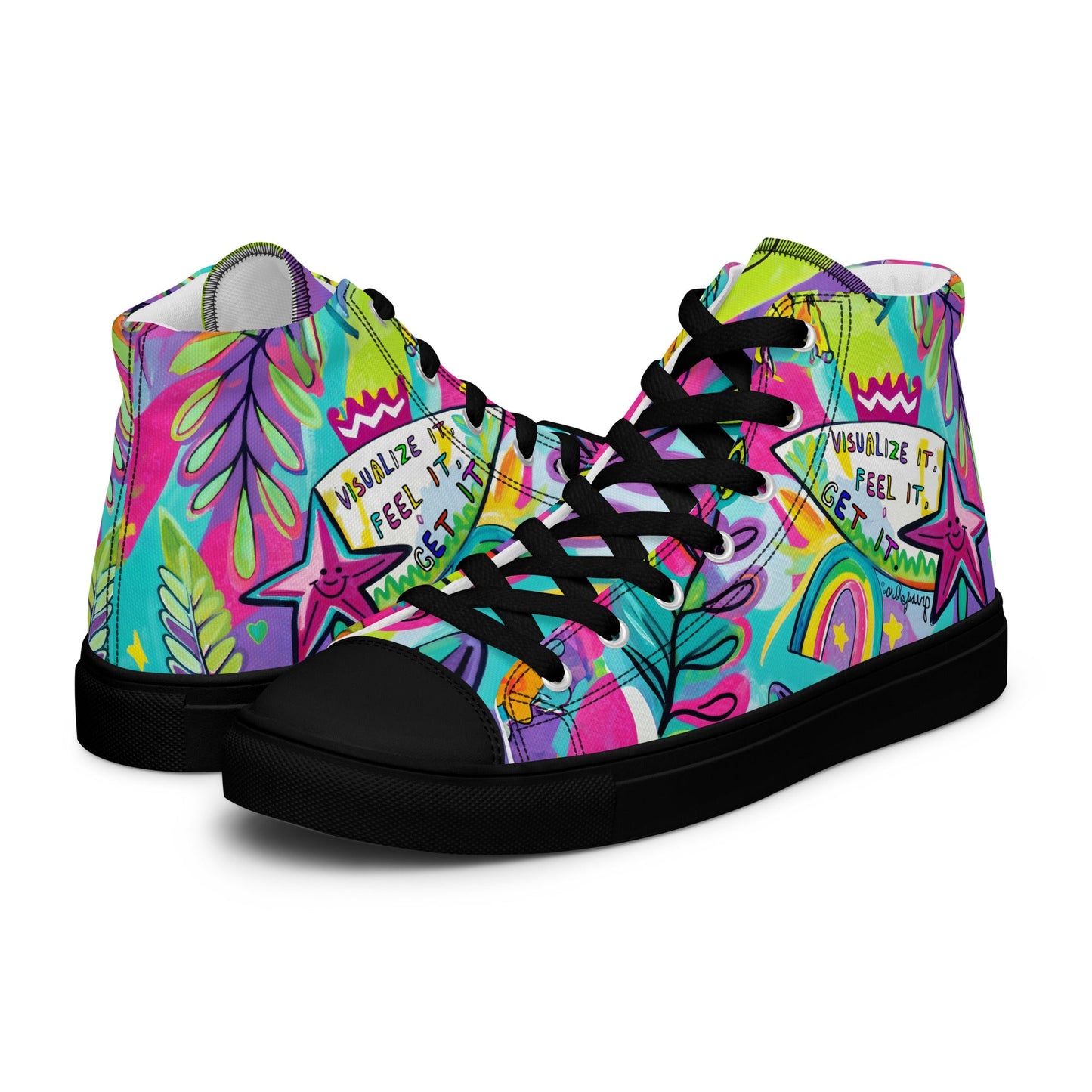 Unisex high top canvas shoes- Feel it - Shoes