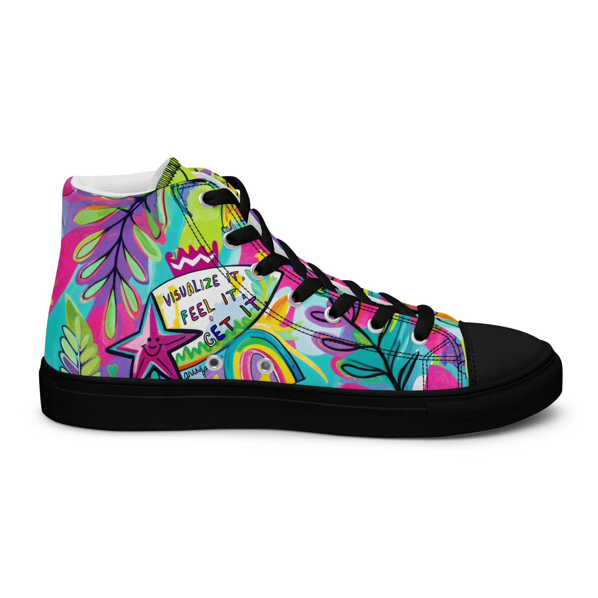 Unisex high top canvas shoes- Feel it - Shoes