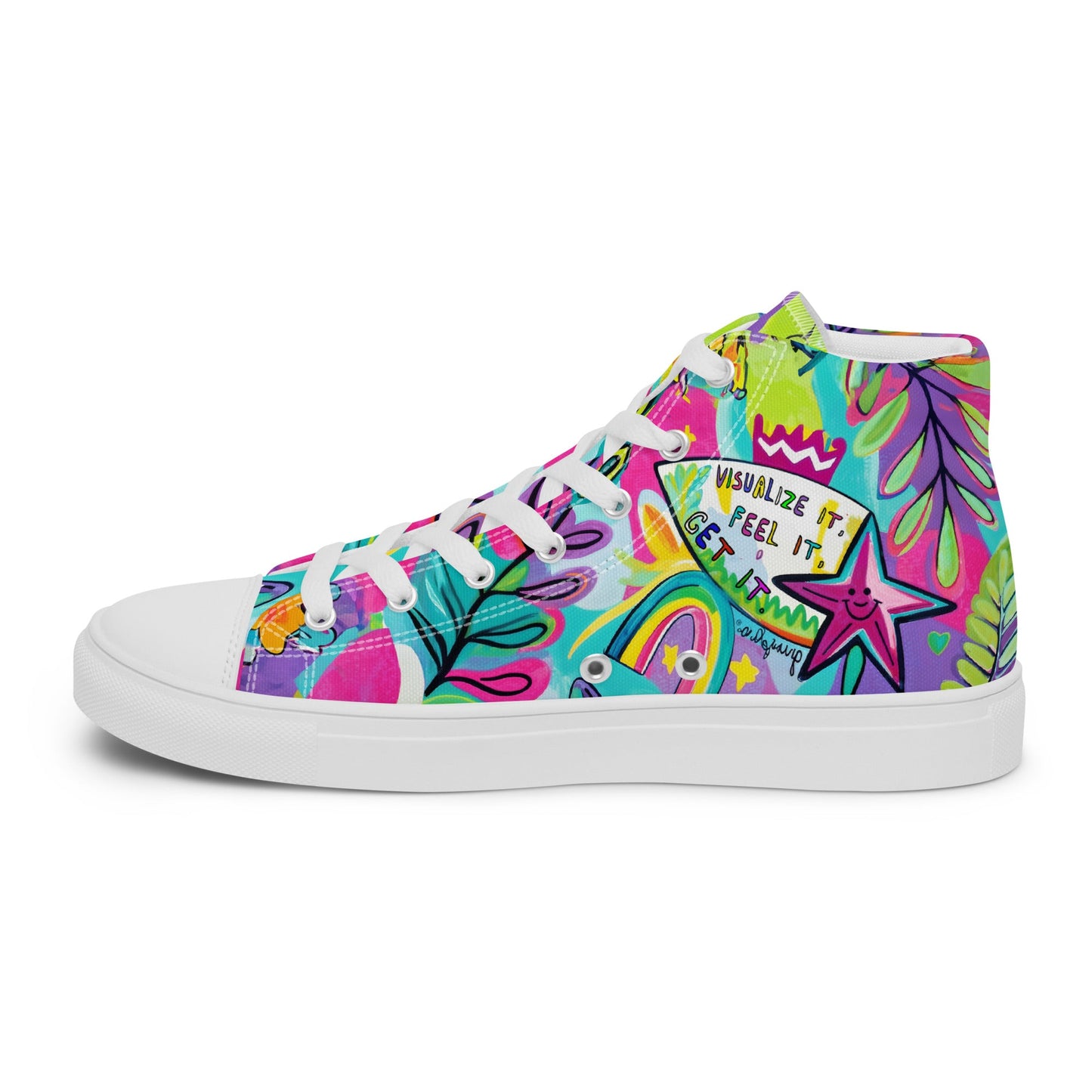 Unisex high top canvas shoes- Feel it - Shoes