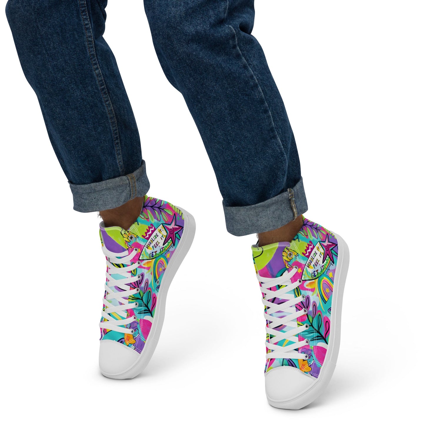 Unisex high top canvas shoes- Feel it - Shoes