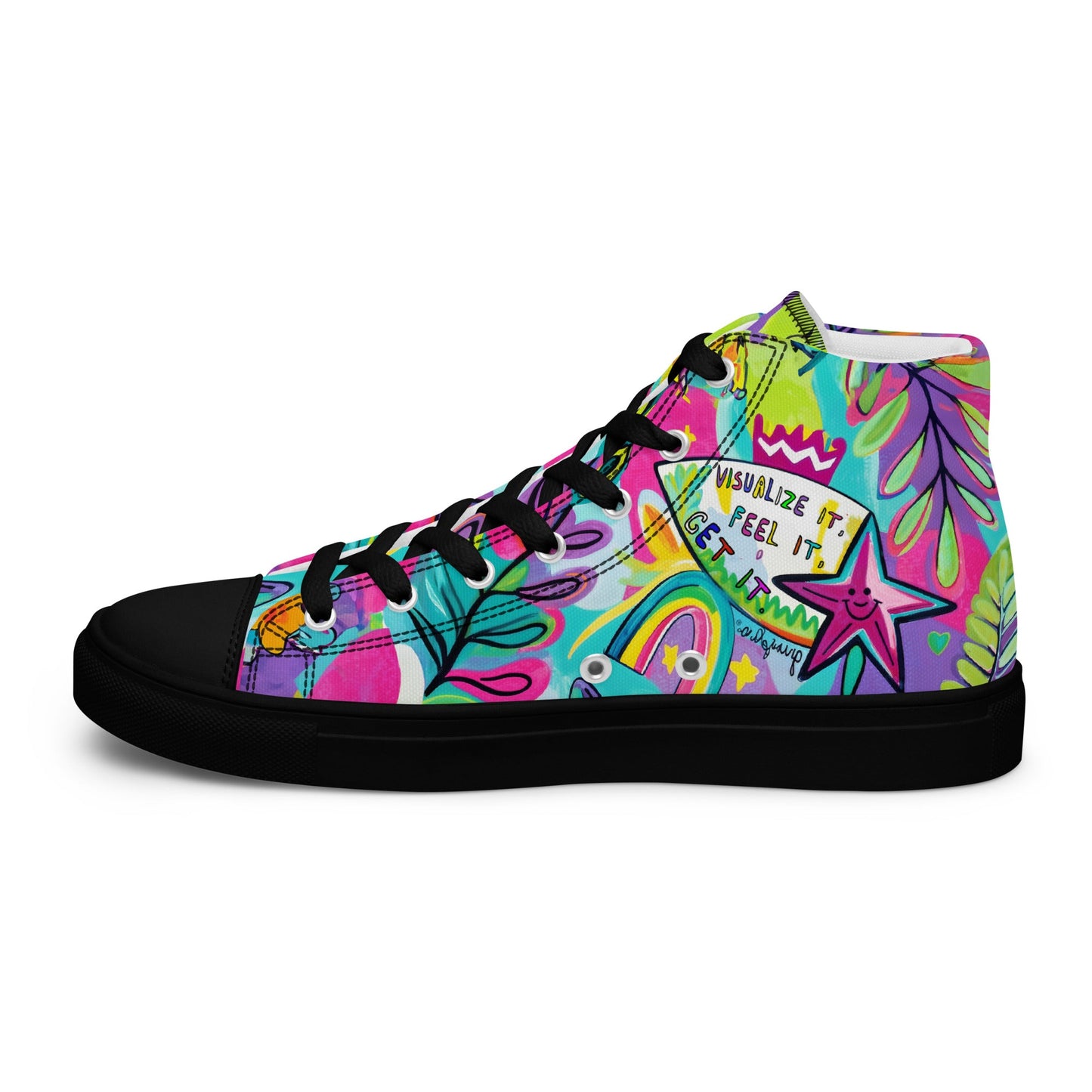 Unisex high top canvas shoes- Feel it - Shoes