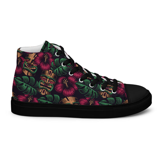 Unisex high top canvas shoes - Hawai - 5 - Shoes