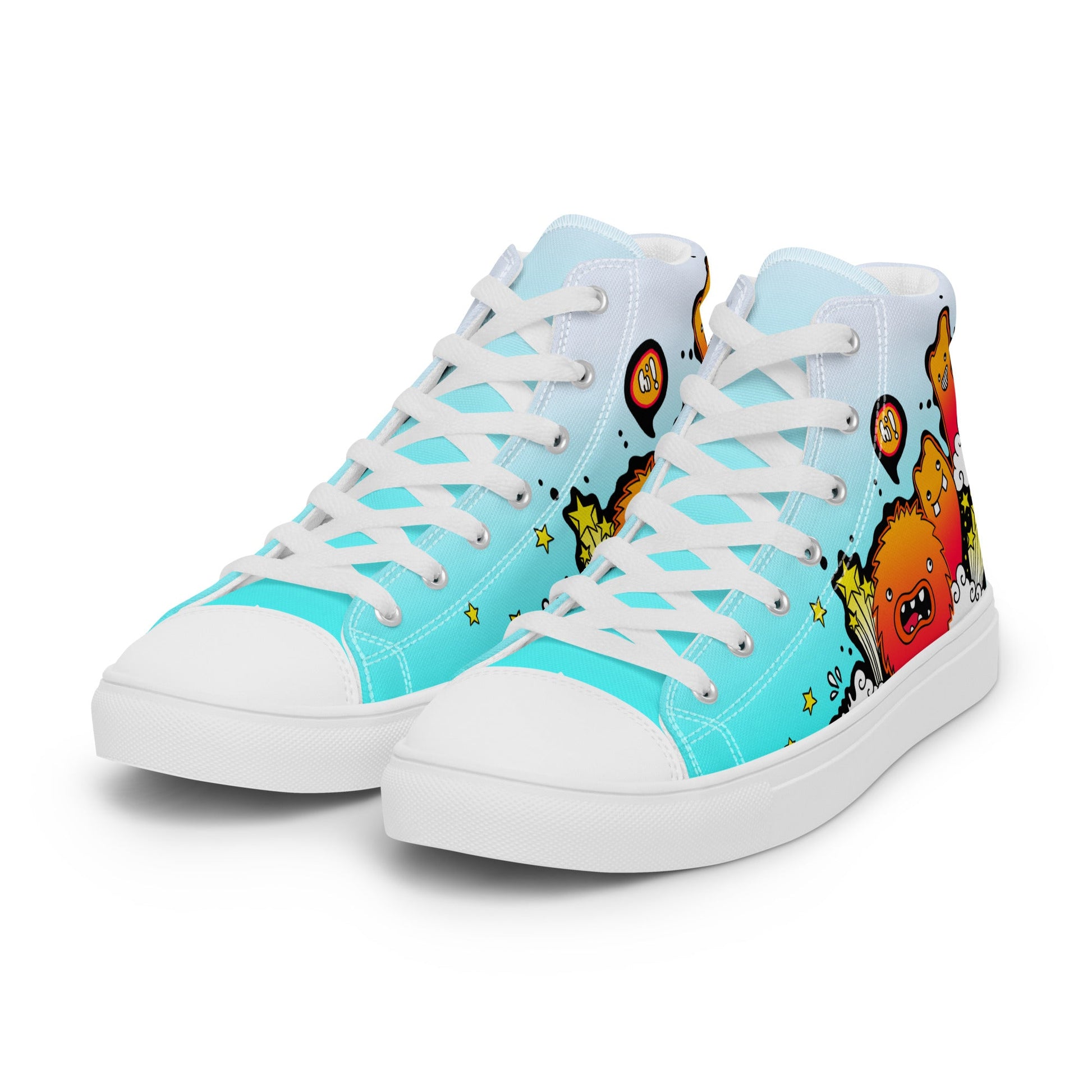 Unisex high top canvas shoes -Let’go - Shoes