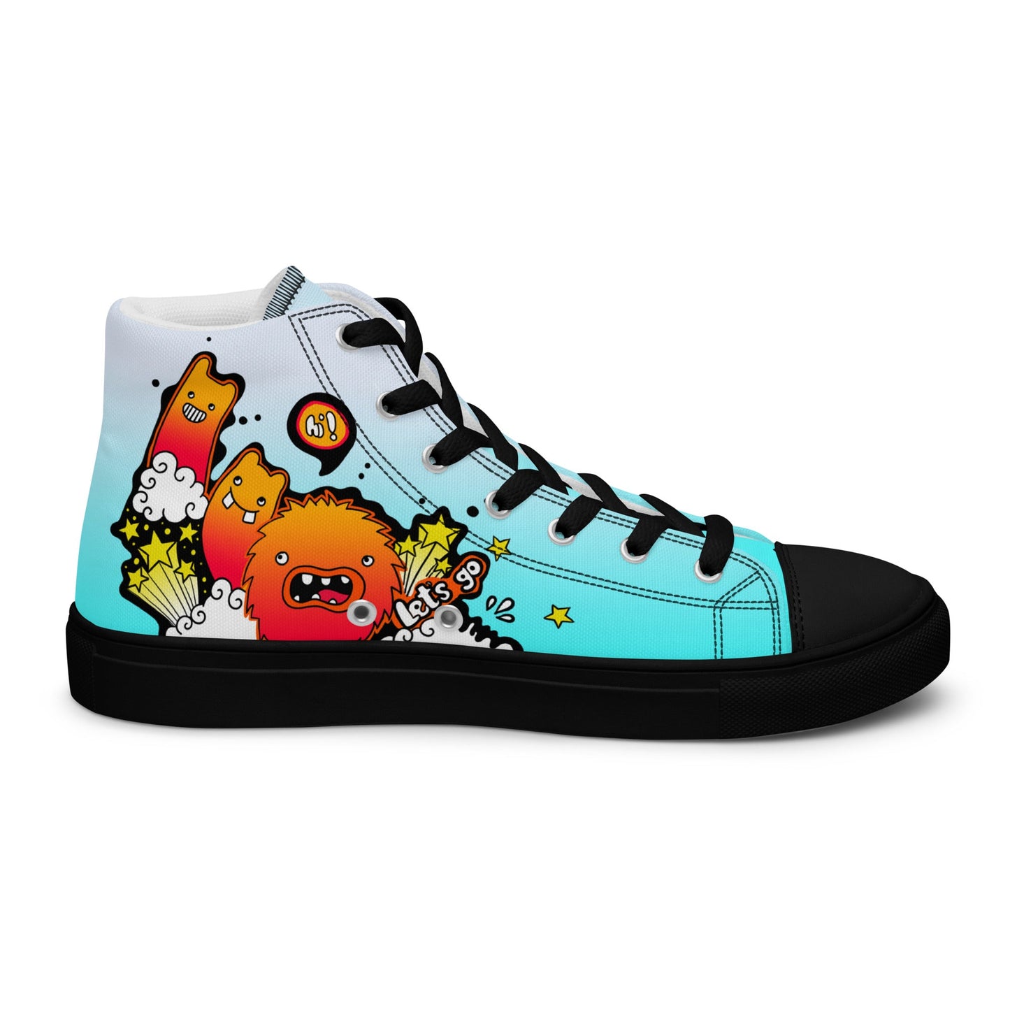 Unisex high top canvas shoes -Let’go - Shoes