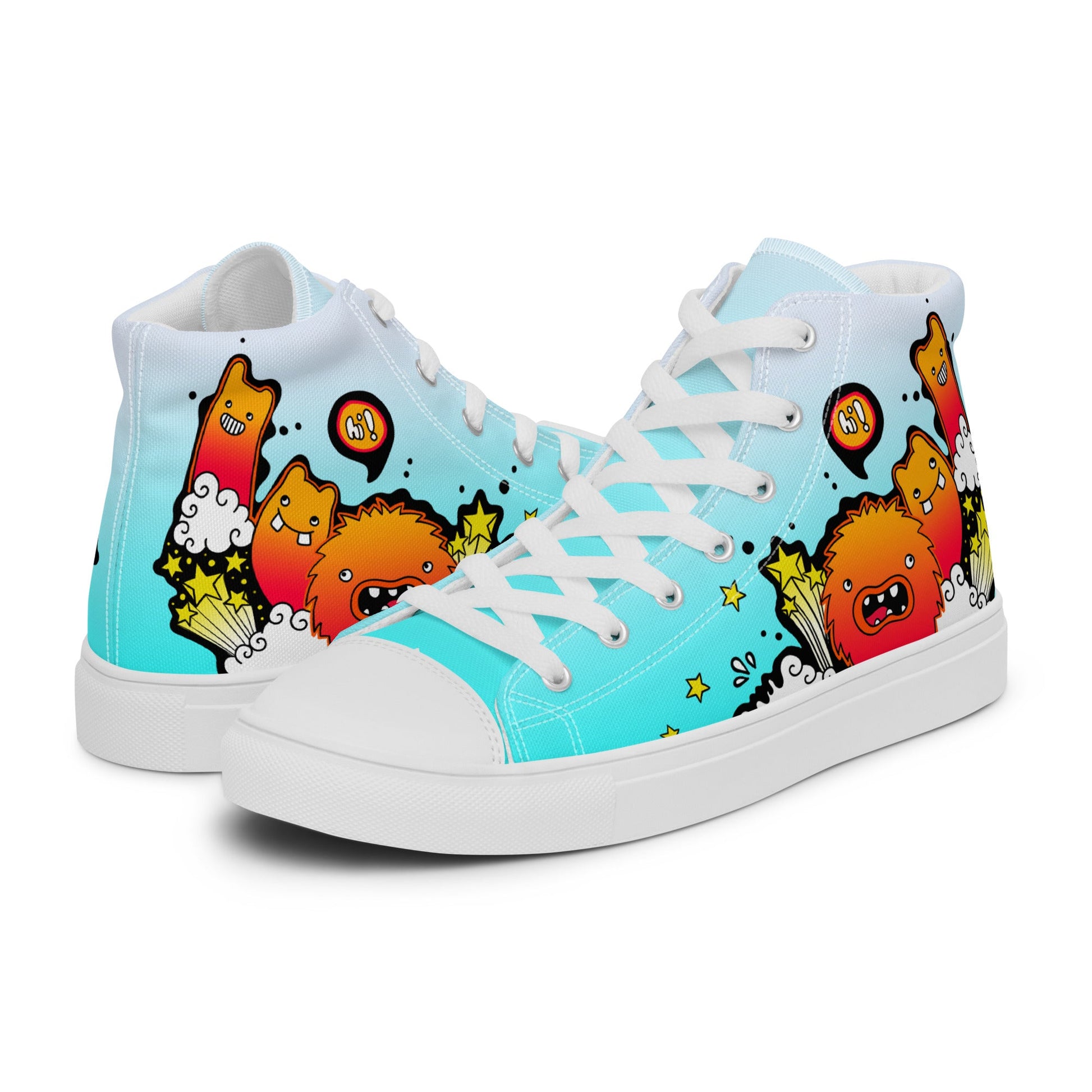 Unisex high top canvas shoes -Let’go - Shoes