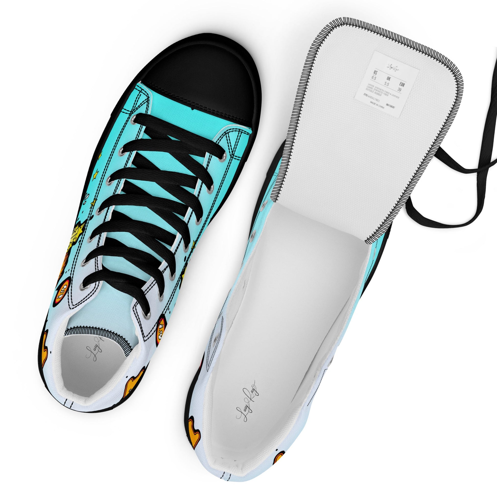 Unisex high top canvas shoes -Let’go - Shoes