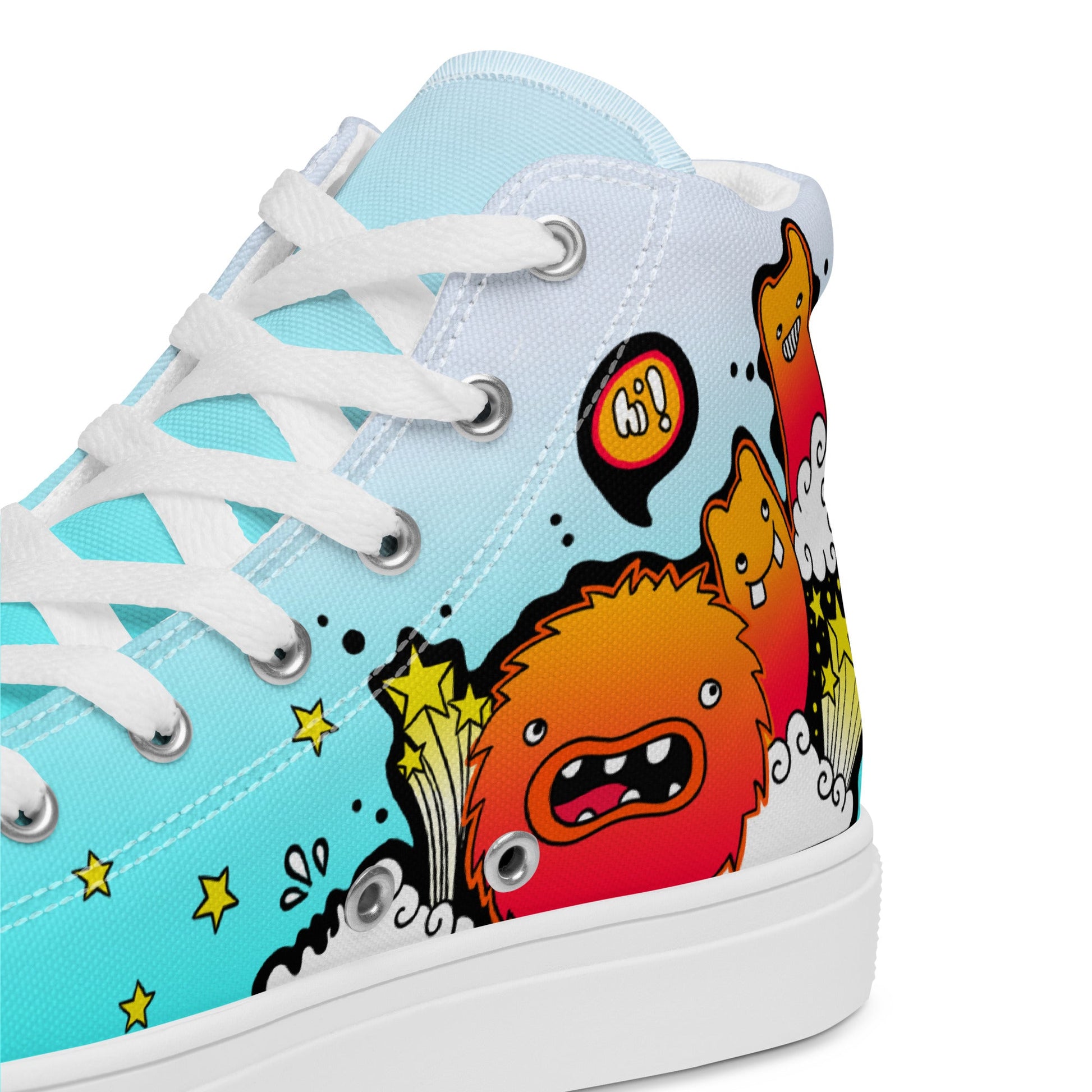 Unisex high top canvas shoes -Let’go - Shoes
