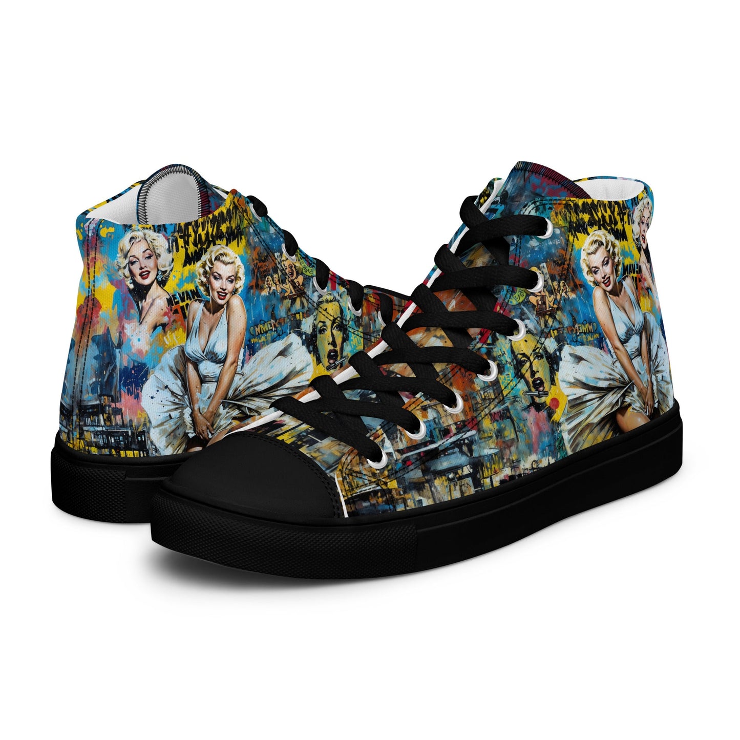 Unisex high top canvas shoes - Marilyn Monroe - Shoes