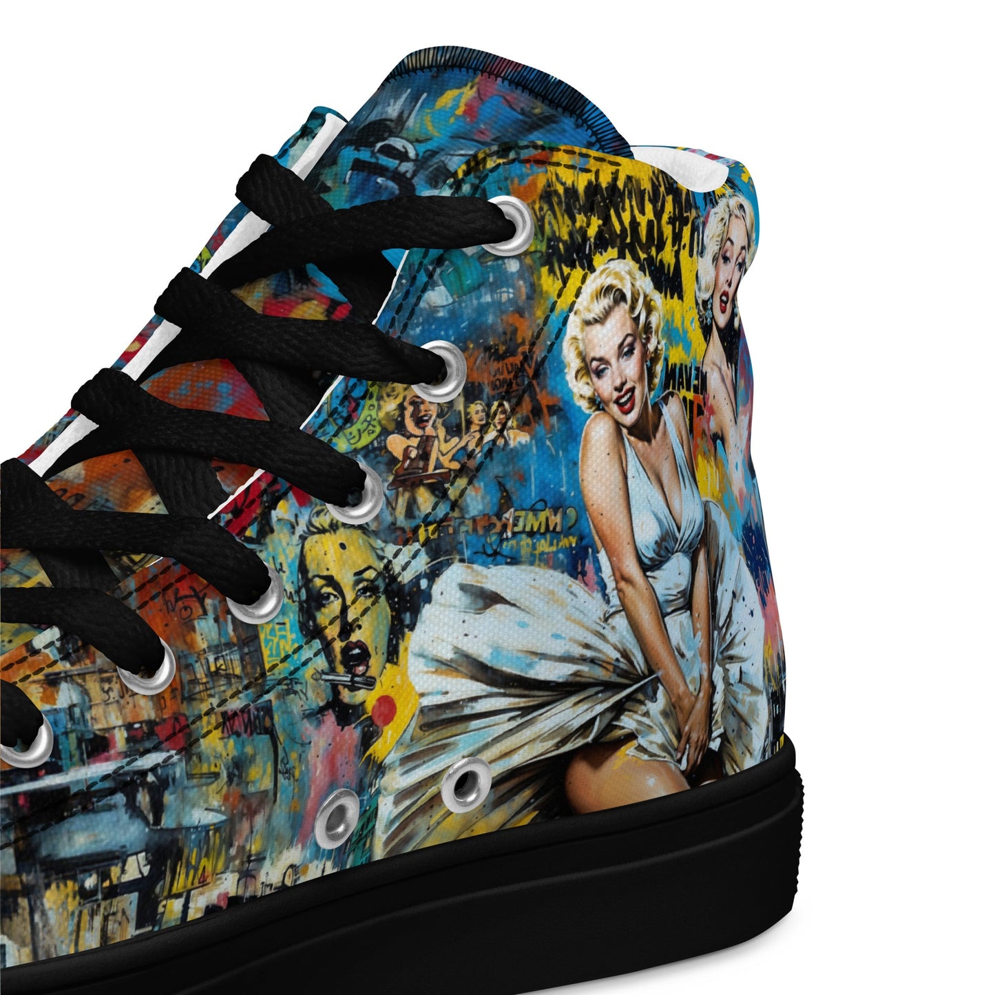 Unisex high top canvas shoes - Marilyn Monroe - Shoes