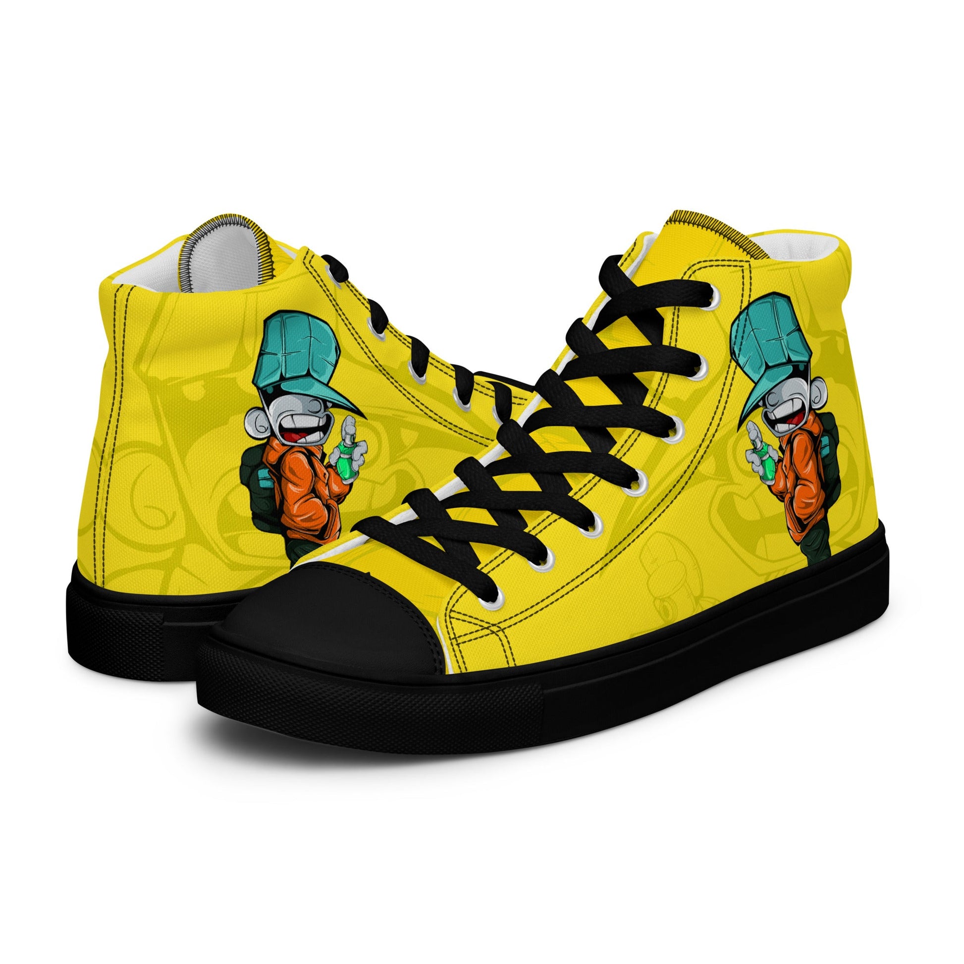 Unisex high top canvas shoes- Sprayer - Shoes