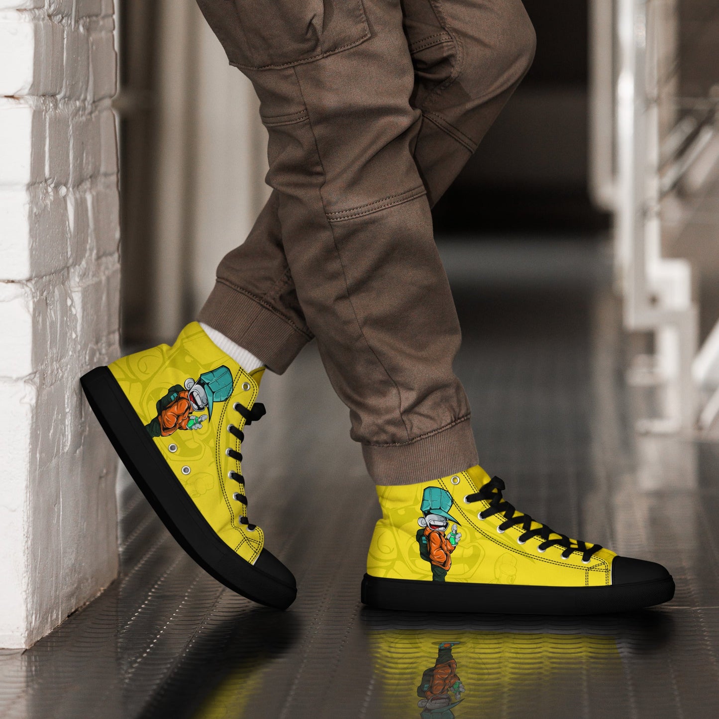 Unisex high top canvas shoes- Sprayer - Shoes