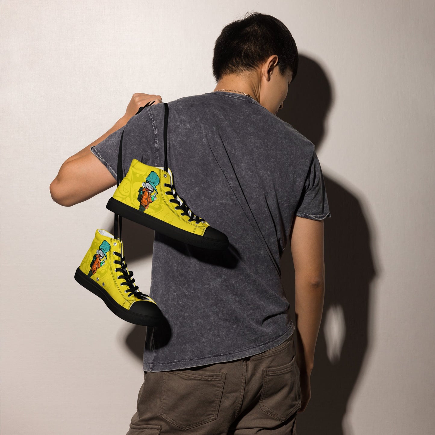 Unisex high top canvas shoes- Sprayer - Shoes