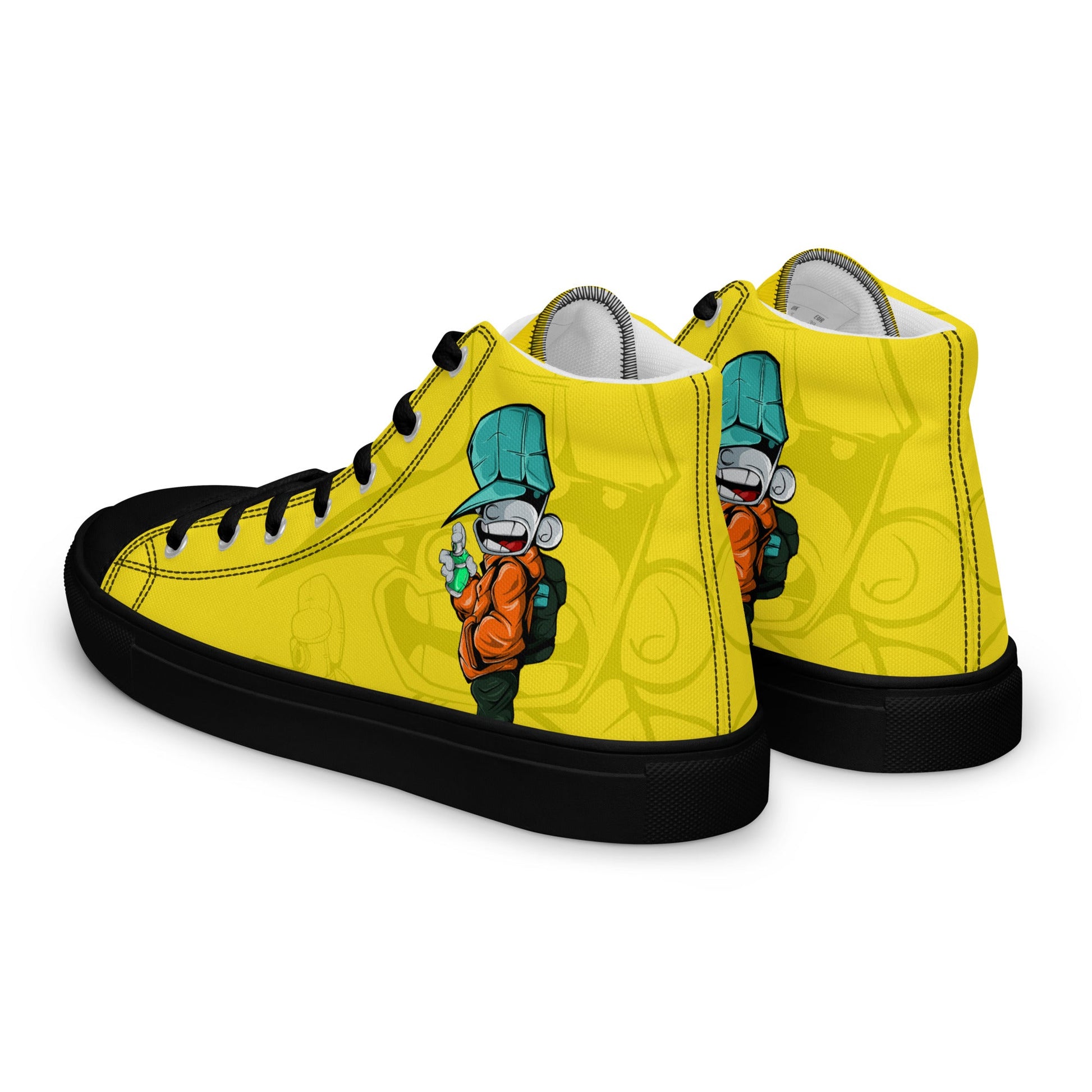 Unisex high top canvas shoes- Sprayer - Shoes
