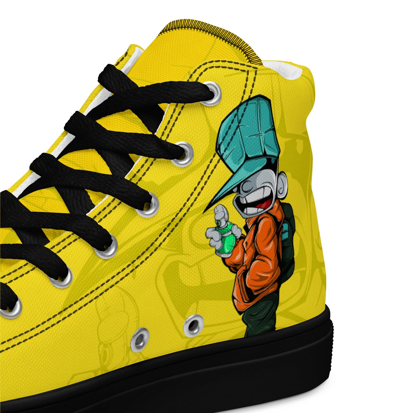 Unisex high top canvas shoes- Sprayer - Shoes