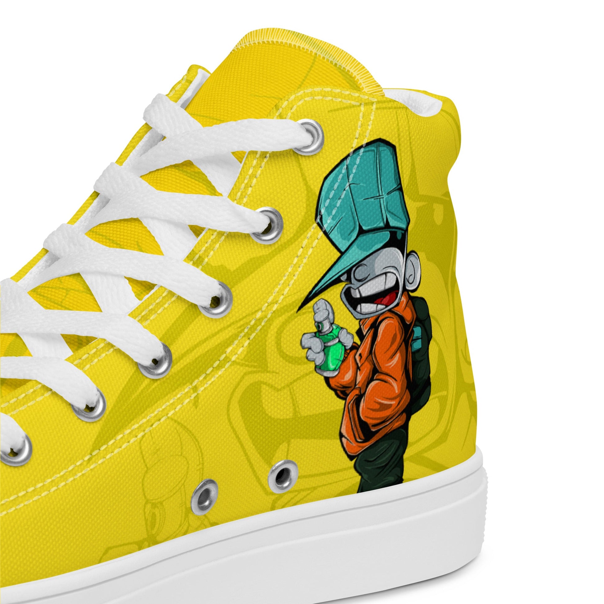Unisex high top canvas shoes- Sprayer - Shoes