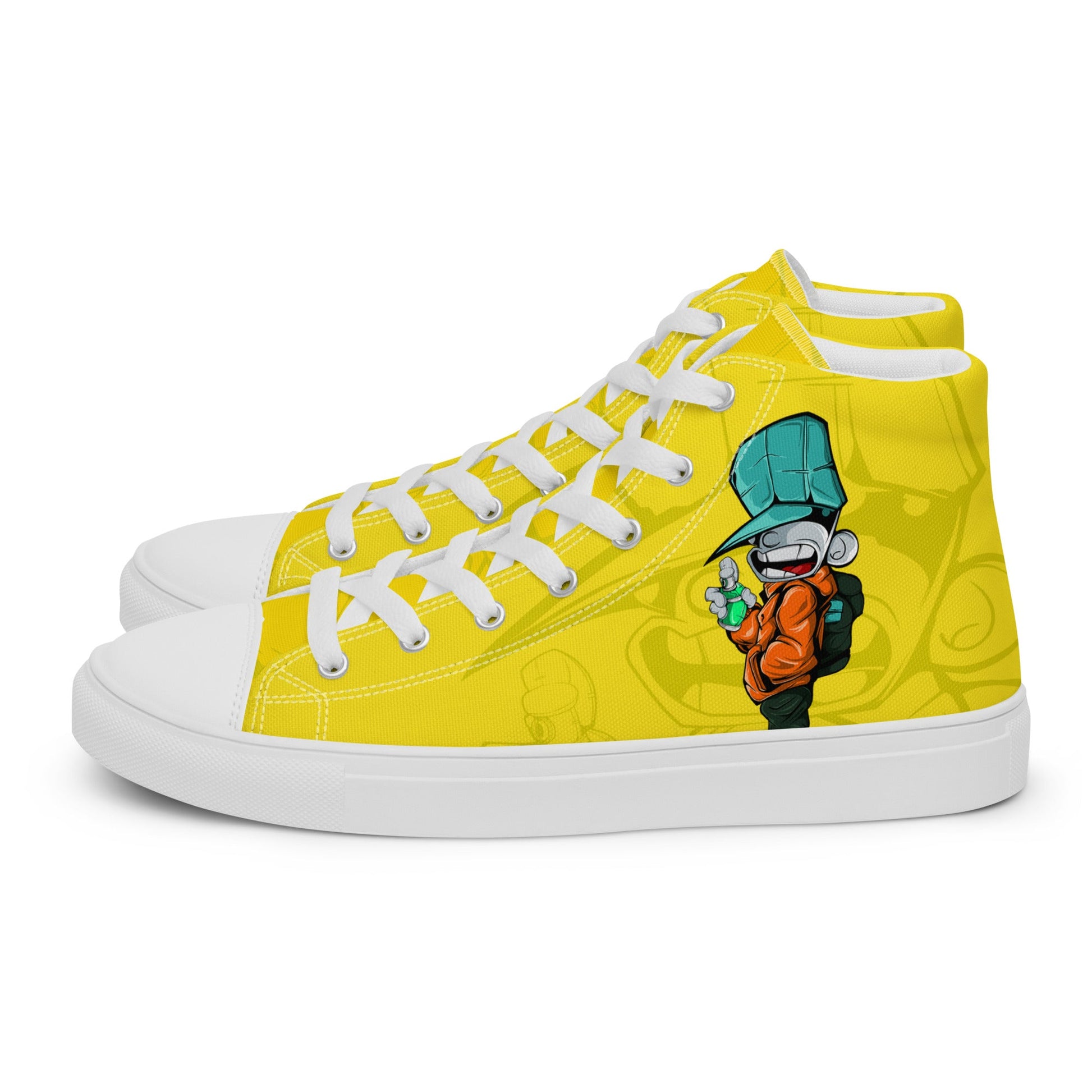 Unisex high top canvas shoes- Sprayer - Shoes