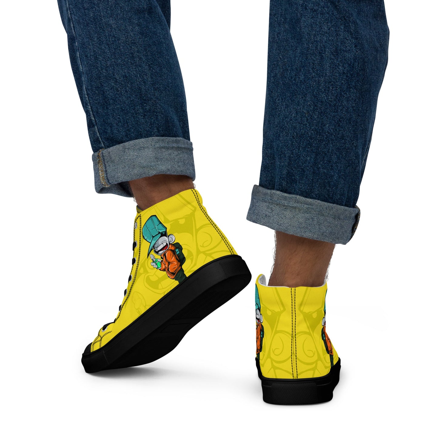 Unisex high top canvas shoes- Sprayer - Shoes