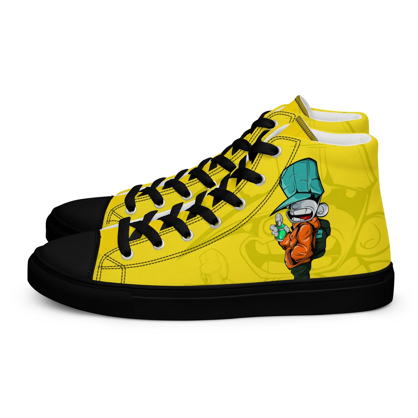 Unisex high top canvas shoes- Sprayer - Shoes