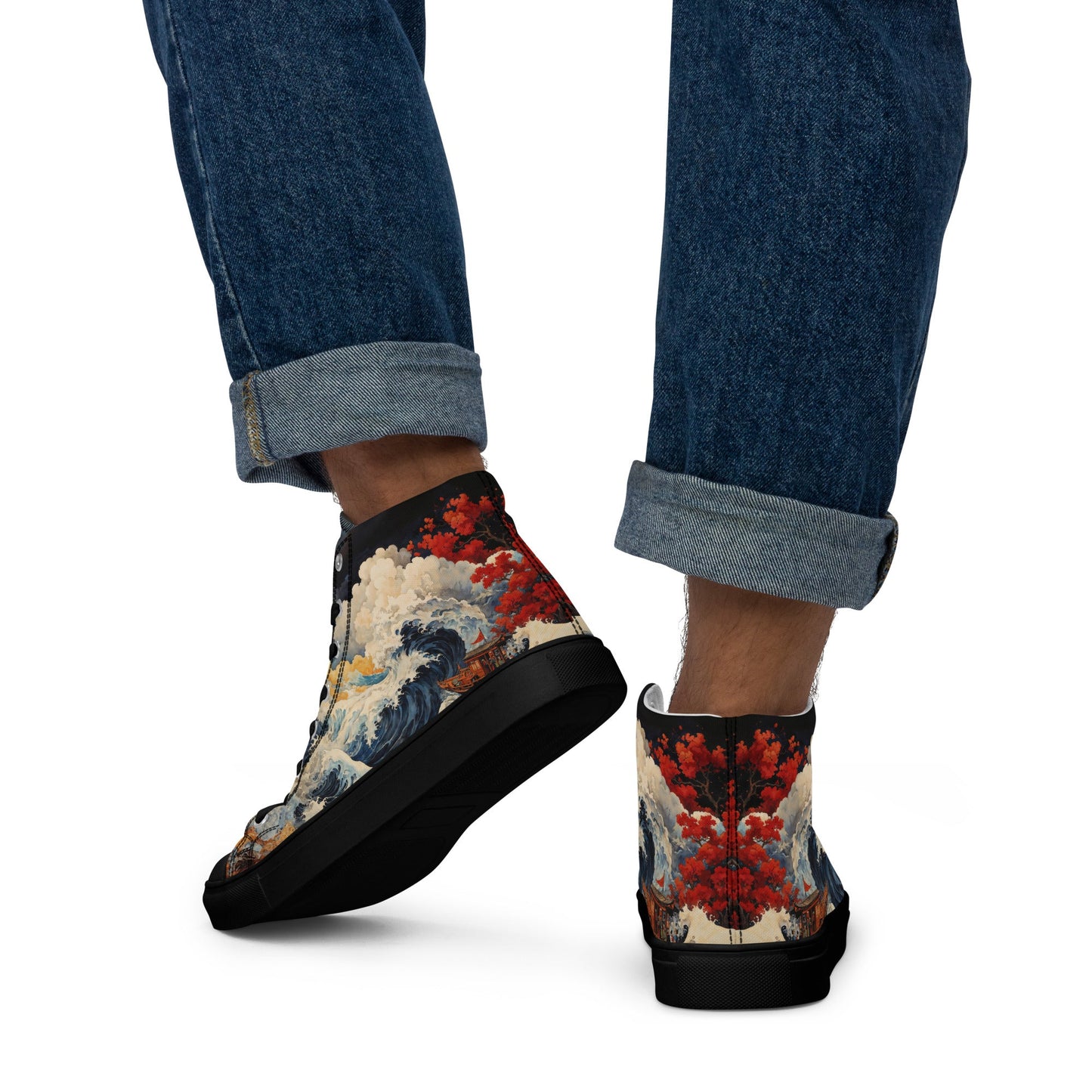 Unisex - high top canvas shoes- Storm - Shoes