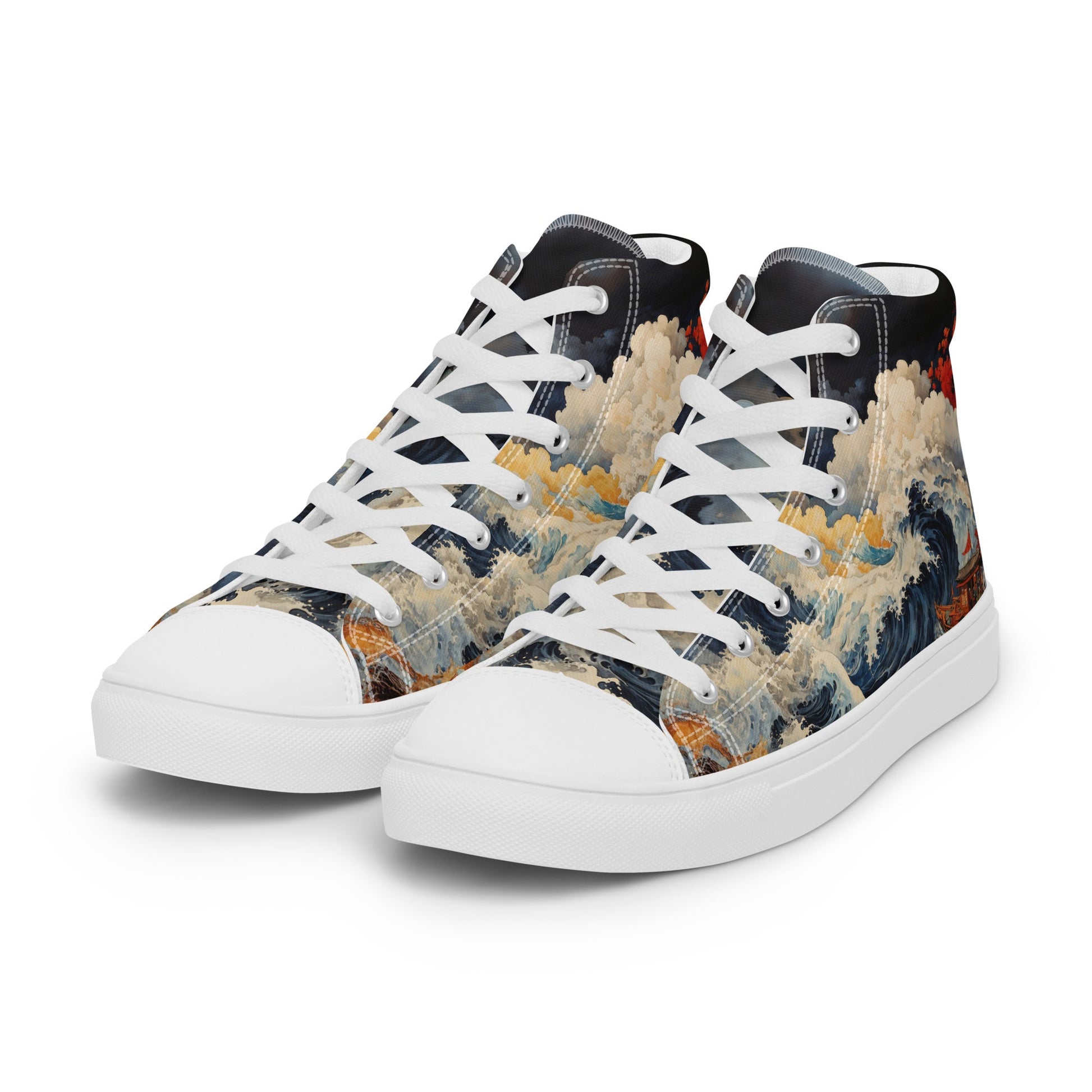 Unisex - high top canvas shoes- Storm - Shoes