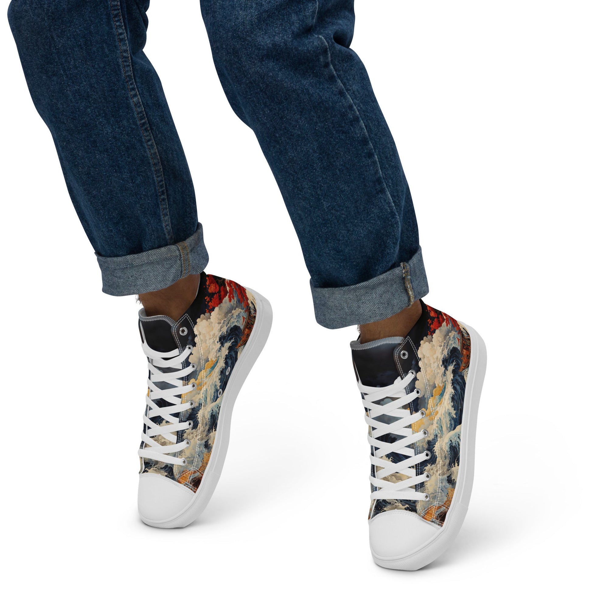 Unisex - high top canvas shoes- Storm - Shoes