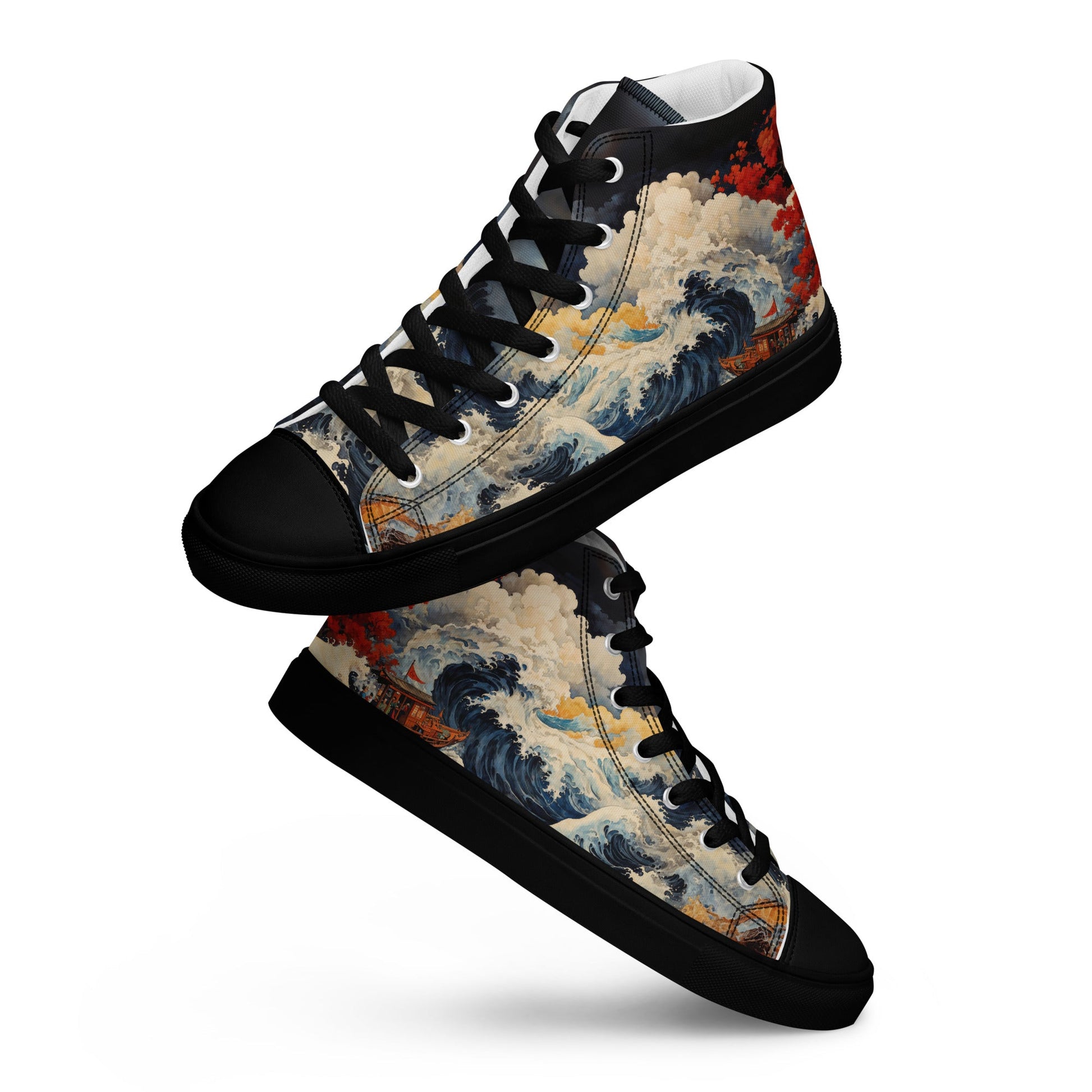 Unisex - high top canvas shoes- Storm - Shoes