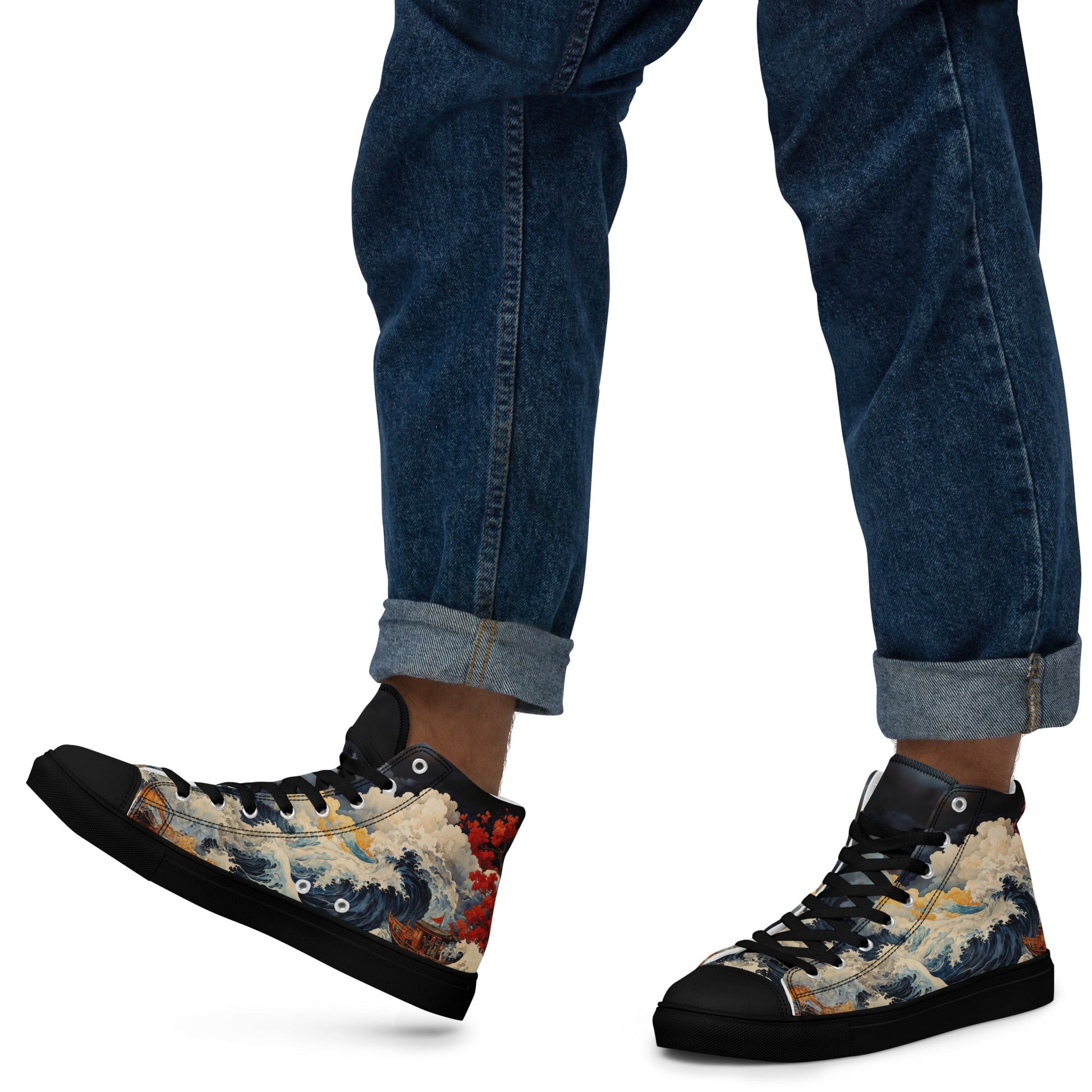 Unisex - high top canvas shoes- Storm - Shoes