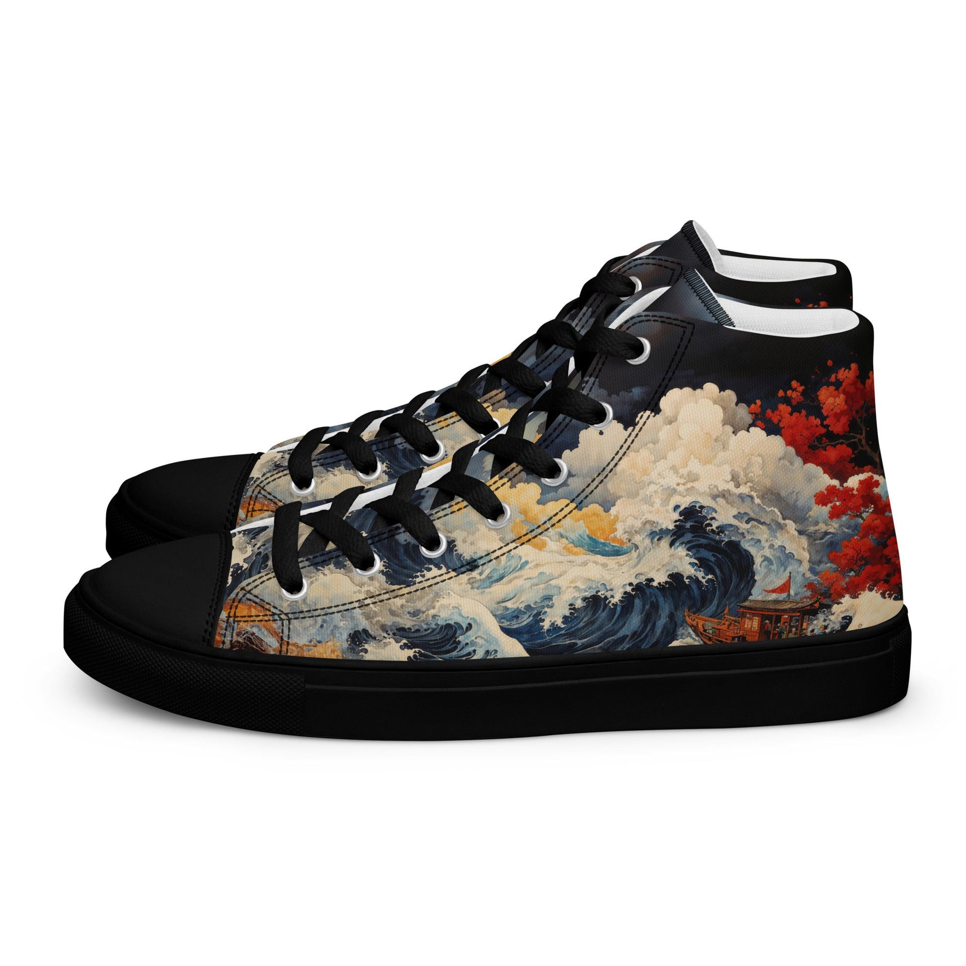 Unisex - high top canvas shoes- Storm - Shoes