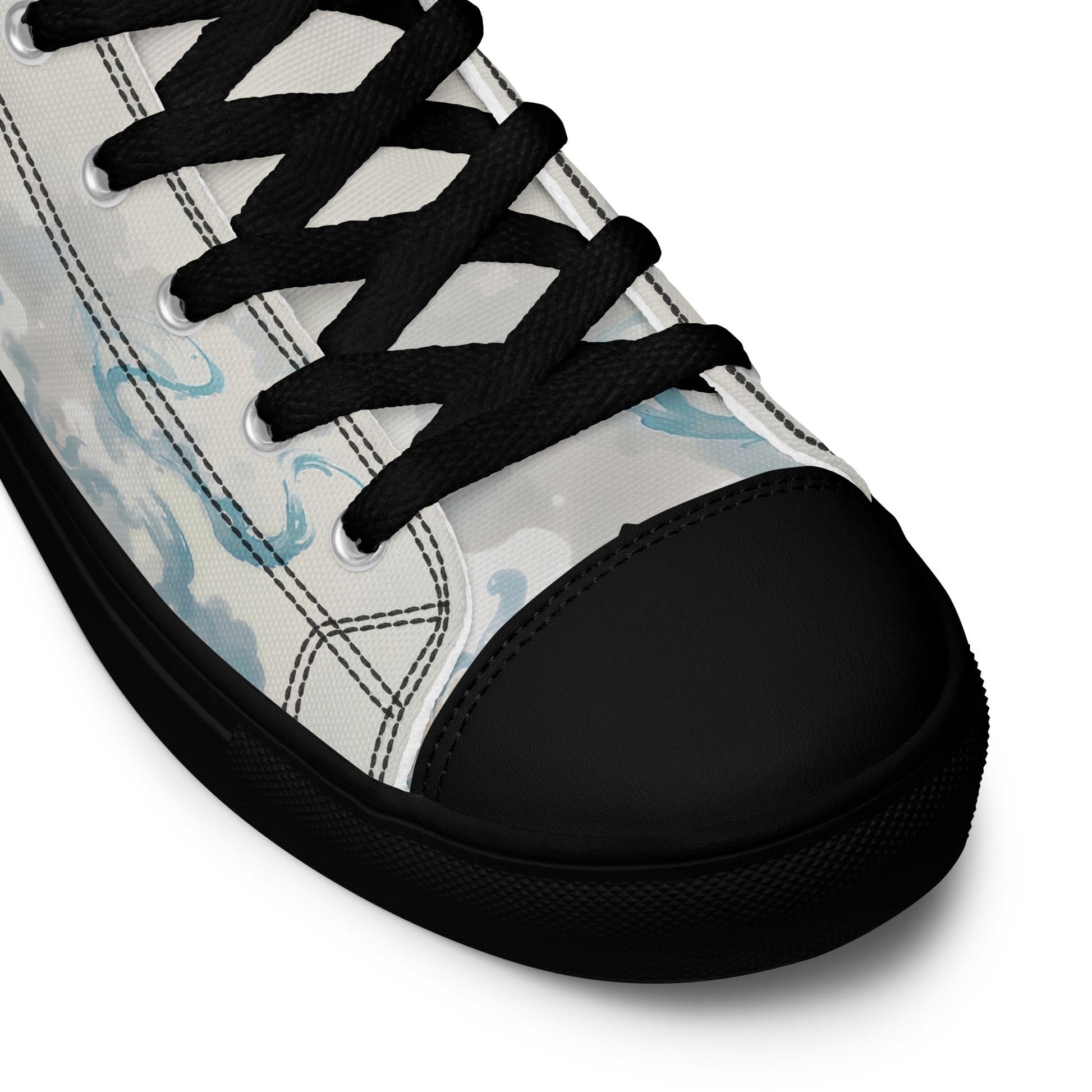 Unisex high top canvas shoes - Two Dragons - Shoes
