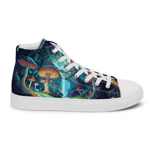 Unisex high top canvas shoes - White / 5 - Shoes