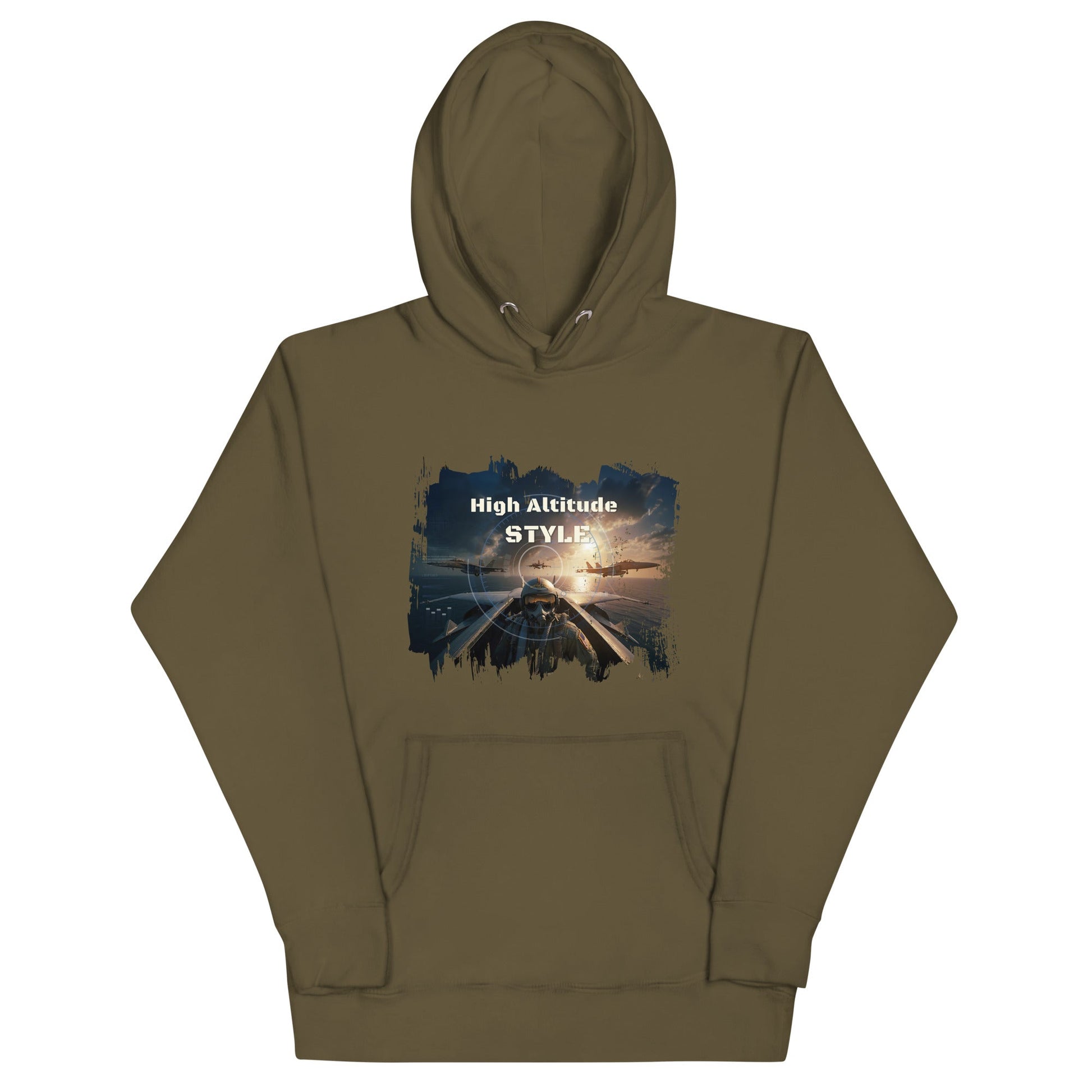 Unisex Hoodie - High Altitude - Military Green / S - Hoodie