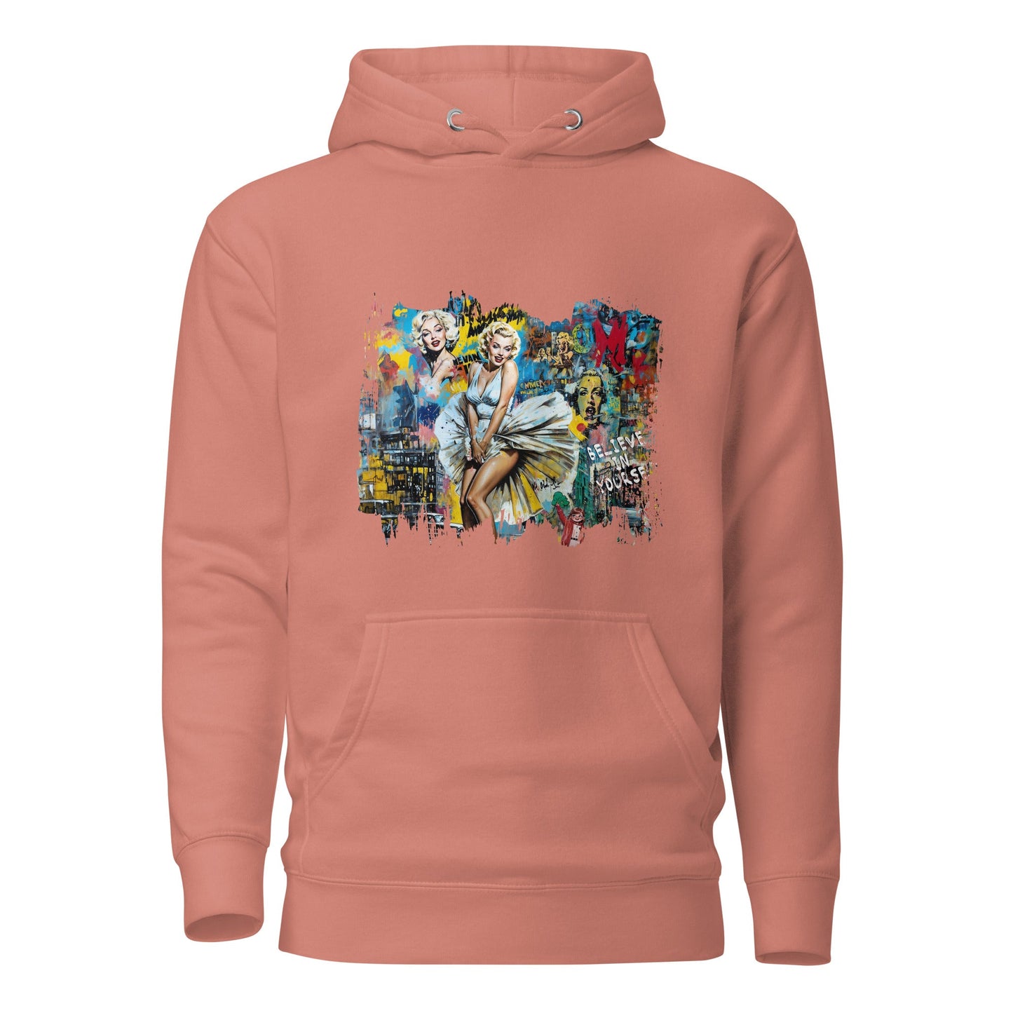 Unisex Hoodie - Popart Marilyn - Dusty Rose / S - Hoodie