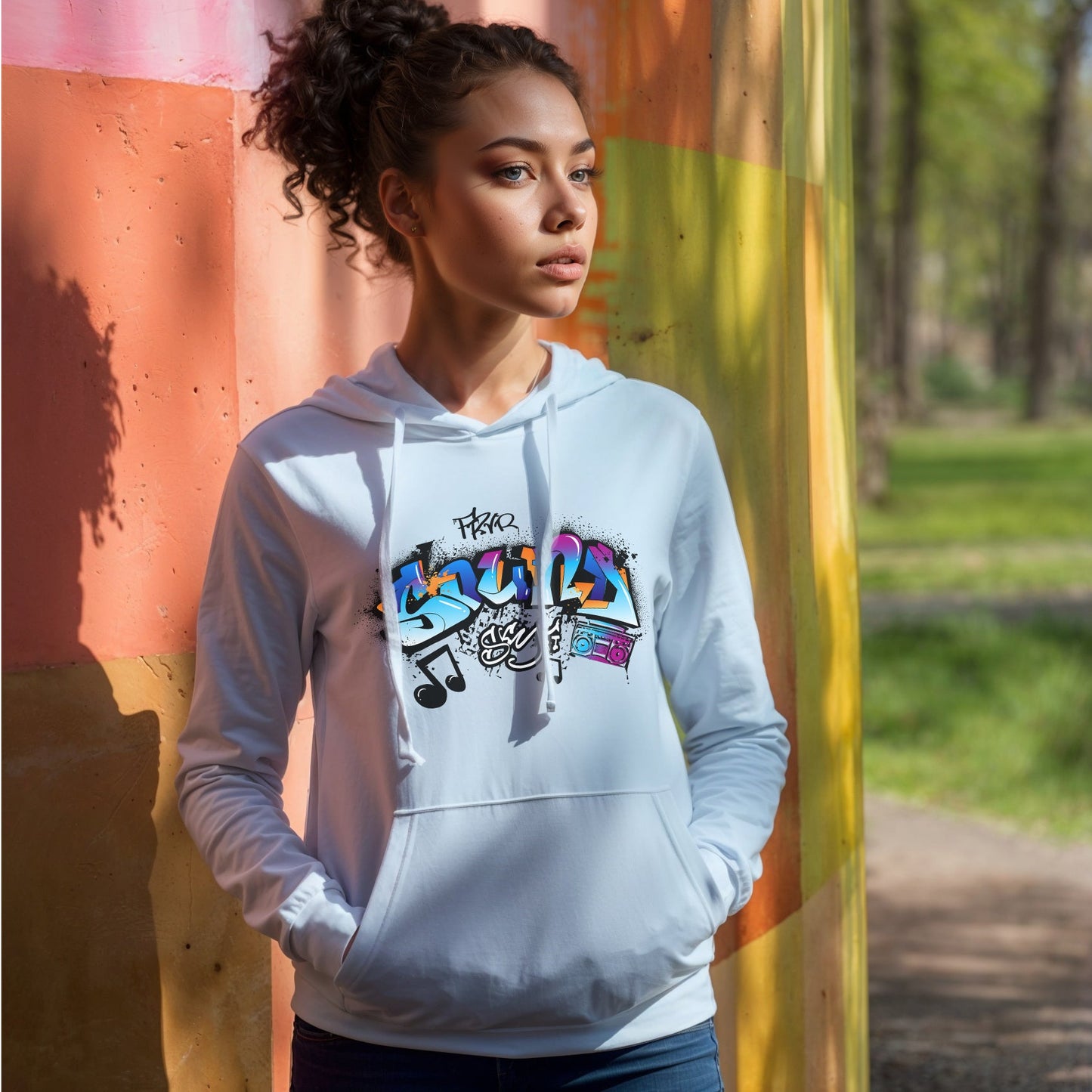 Unisex Hoodie- Sonic Graffiti Vibes - Hoodie