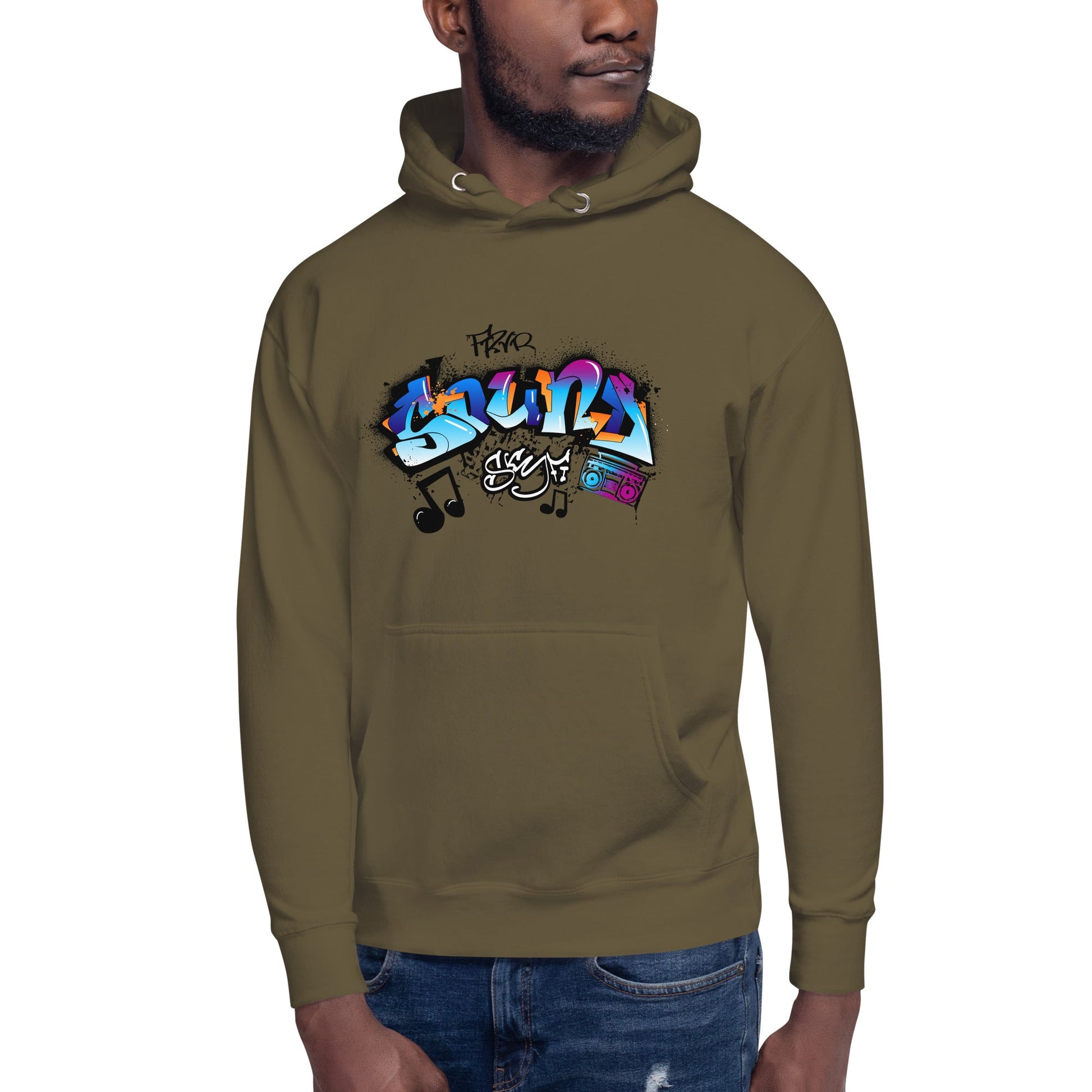 Unisex Hoodie- Sonic Graffiti Vibes - Hoodie