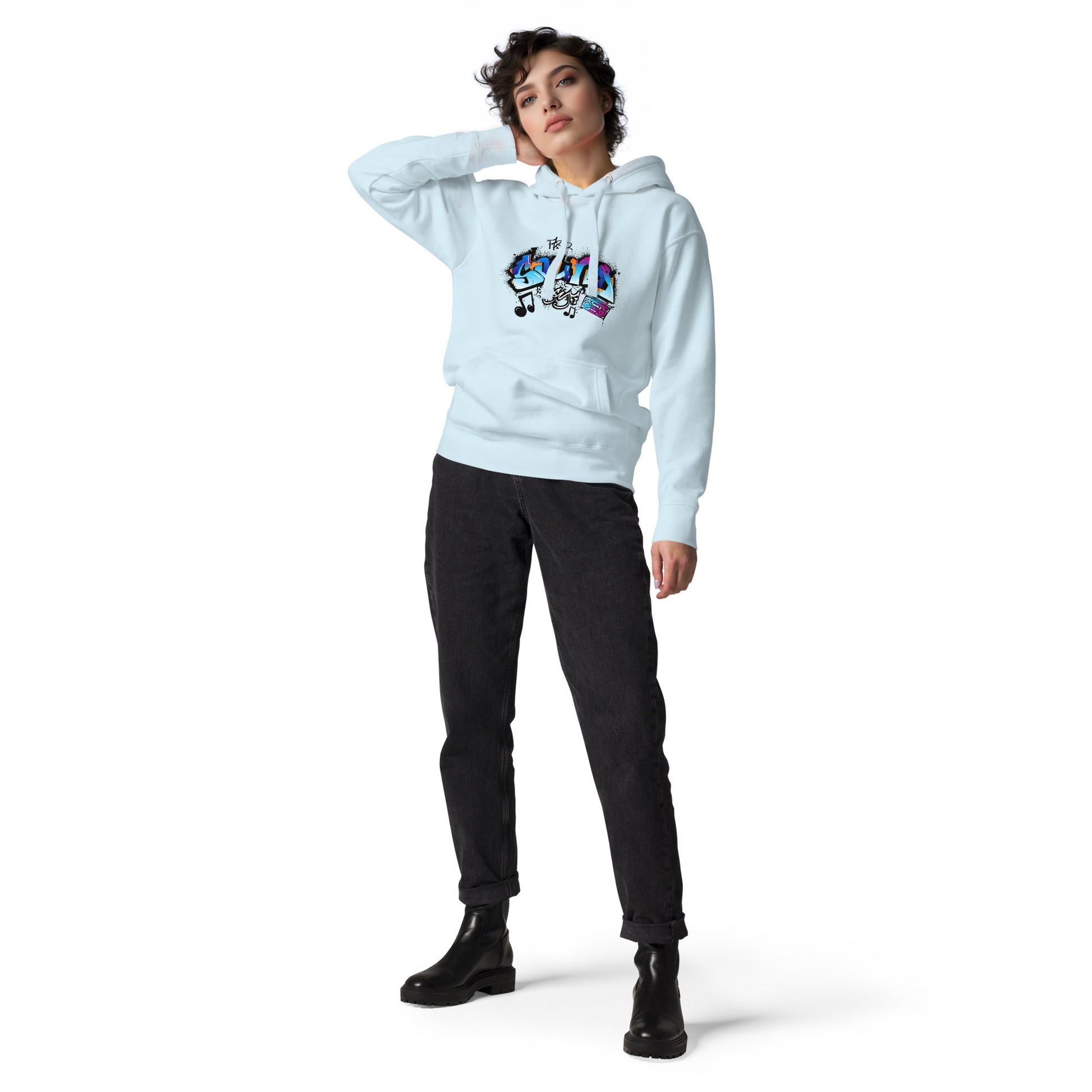 Unisex Hoodie- Sonic Graffiti Vibes - Hoodie