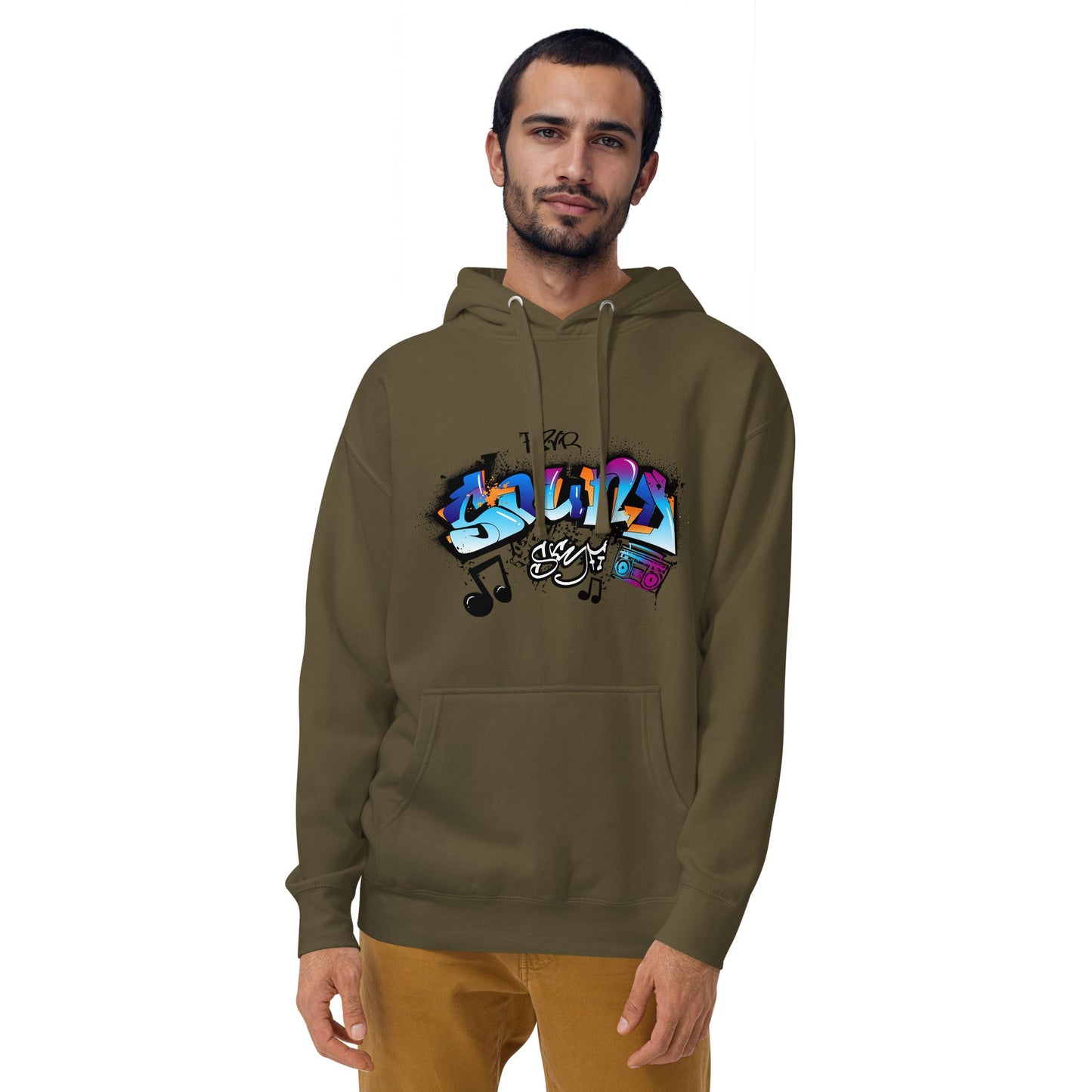 Unisex Hoodie- Sonic Graffiti Vibes - Hoodie