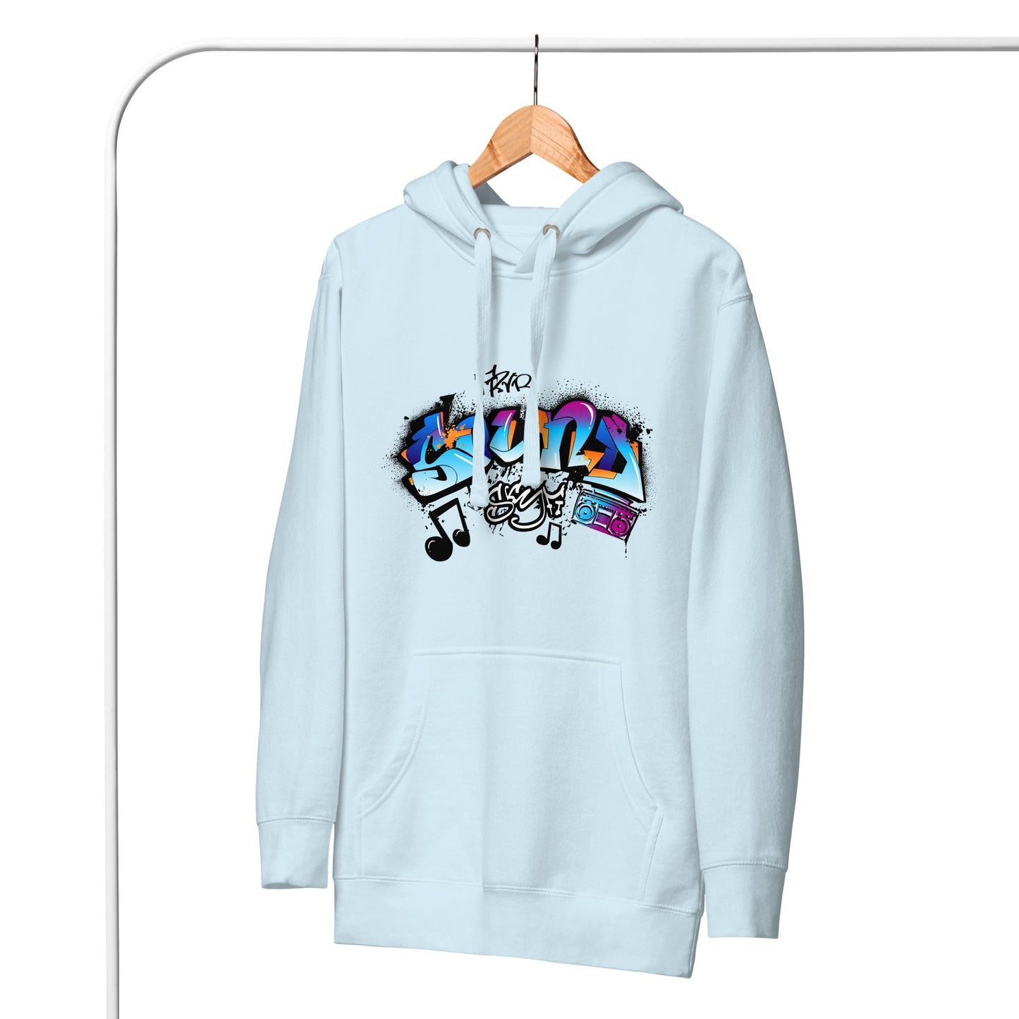 Unisex Hoodie- Sonic Graffiti Vibes - Hoodie