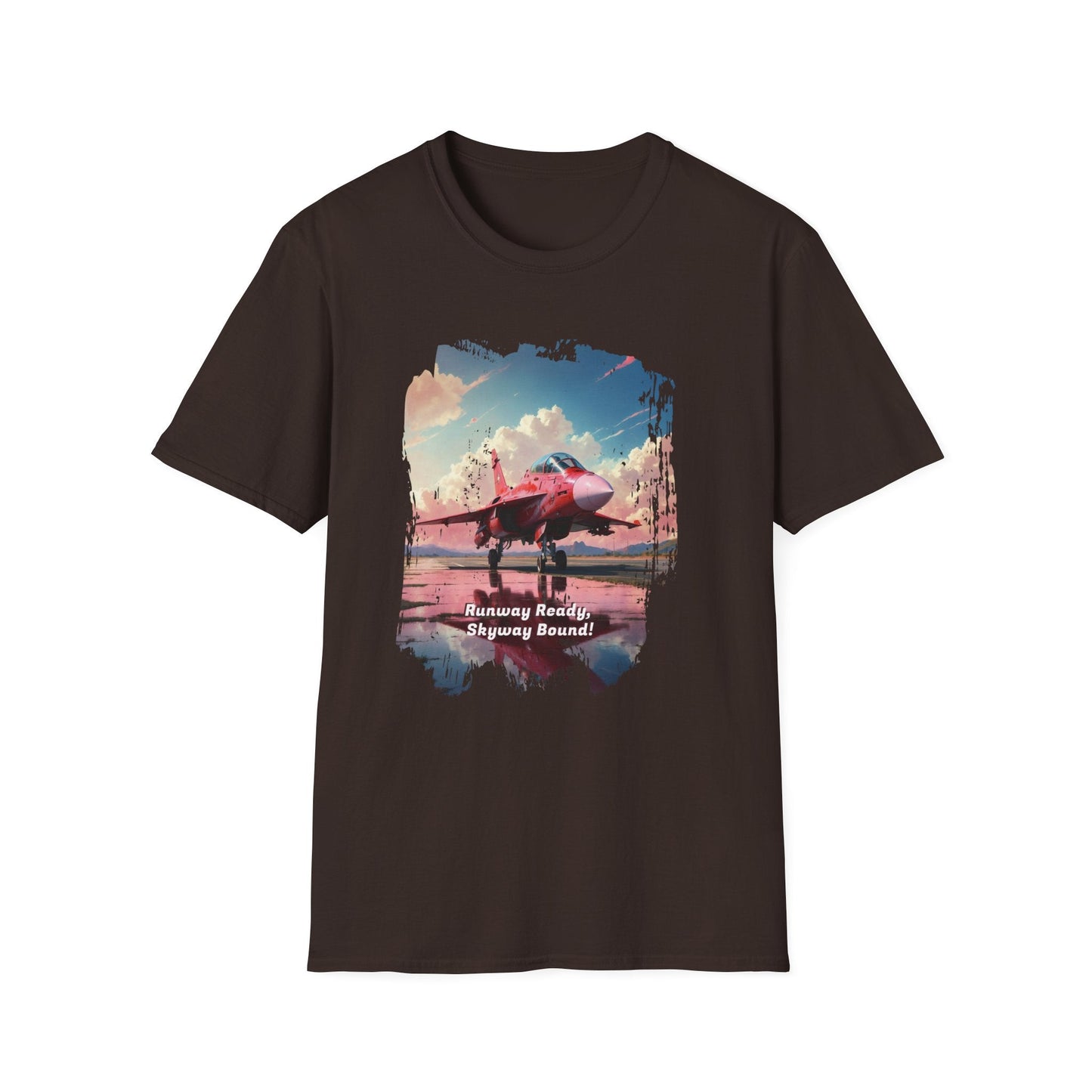 Unisex Softstyle T-Shirt -Aircraft Tee for Aviation Fans - Dark Chocolate / S - T-Shirt