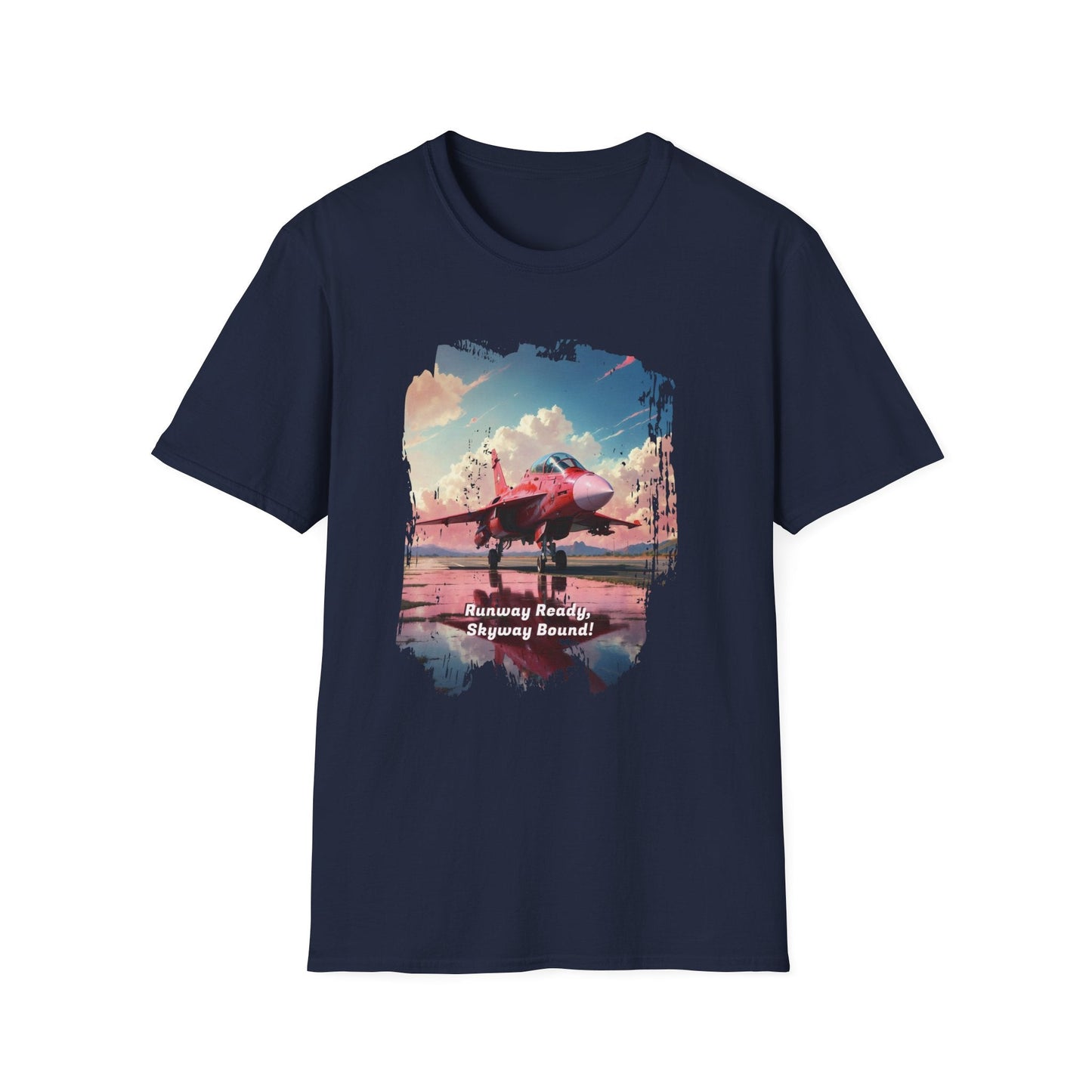 Unisex Softstyle T-Shirt -Aircraft Tee for Aviation Fans - Navy / S - T-Shirt