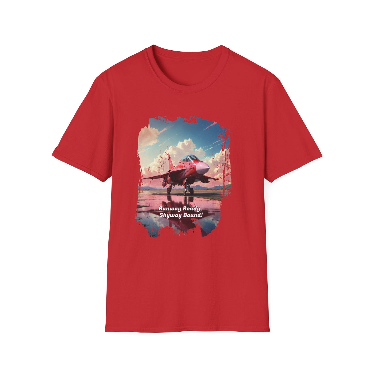 Unisex Softstyle T-Shirt -Aircraft Tee for Aviation Fans - Red / S - T-Shirt
