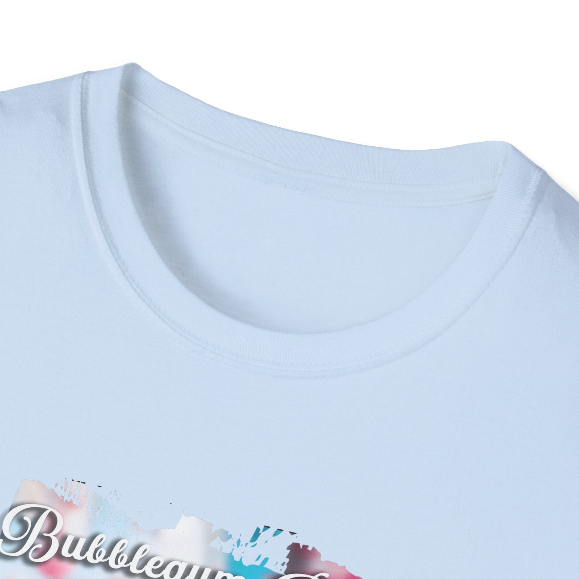 Unisex Softstyle T-Shirt - Bubblegum Drive Elegant Pink Car - T-Shirt