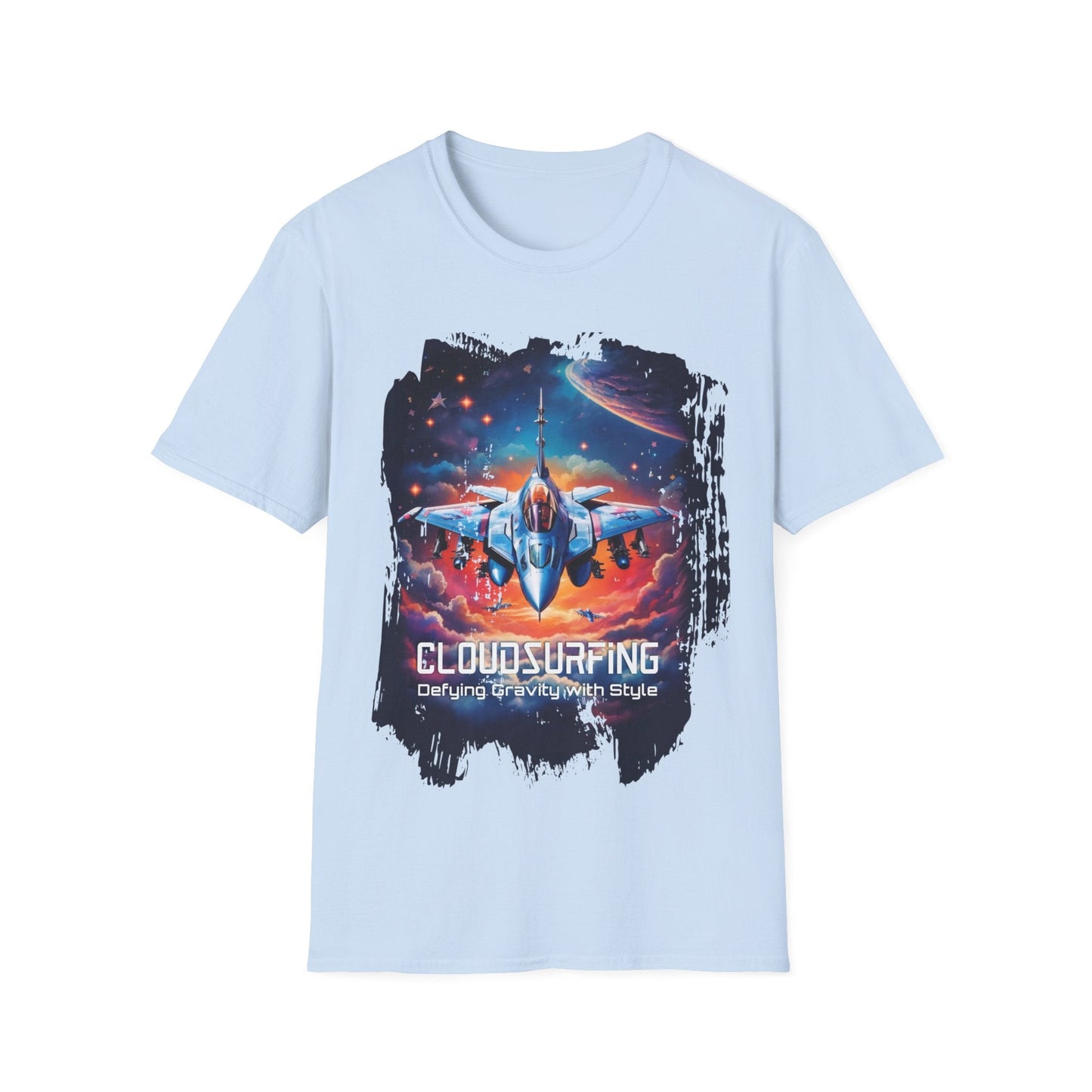 Unisex Softstyle T-Shirt - Cloudsurfing - Light Blue / S - T-Shirt