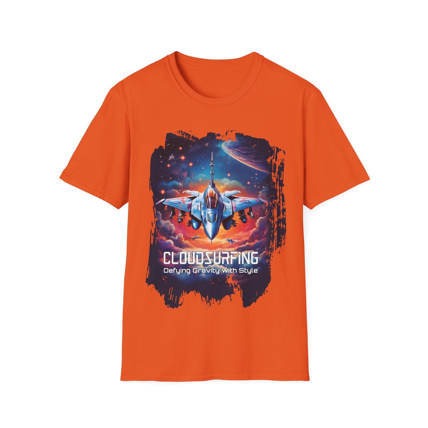 Unisex Softstyle T-Shirt - Cloudsurfing - Orange / S - T-Shirt