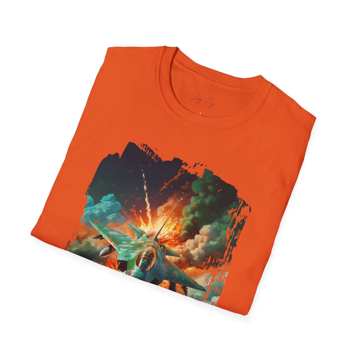 Unisex Softstyle T-Shirt- Fighter Jet Graphic Tee - T-Shirt