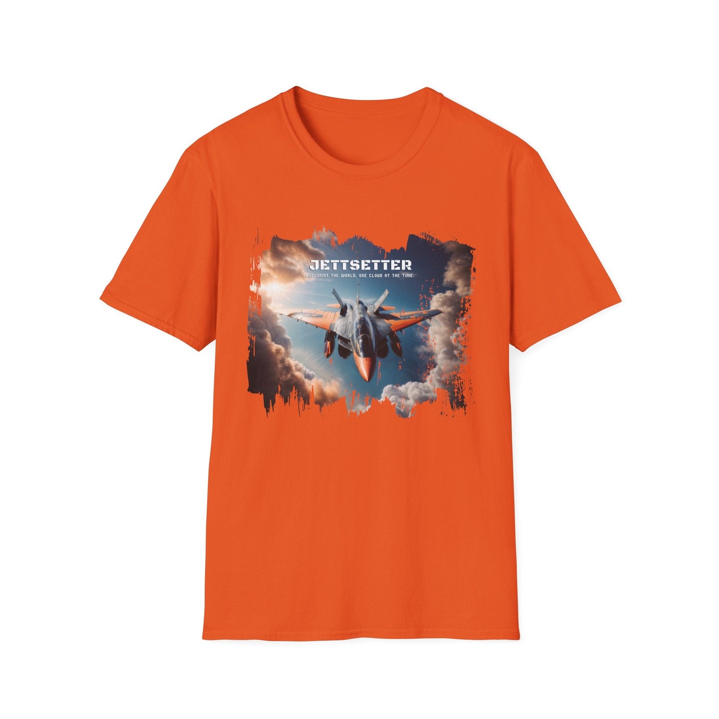 Unisex Softstyle T-Shirt - Jetsetter - Orange / S - T-Shirt