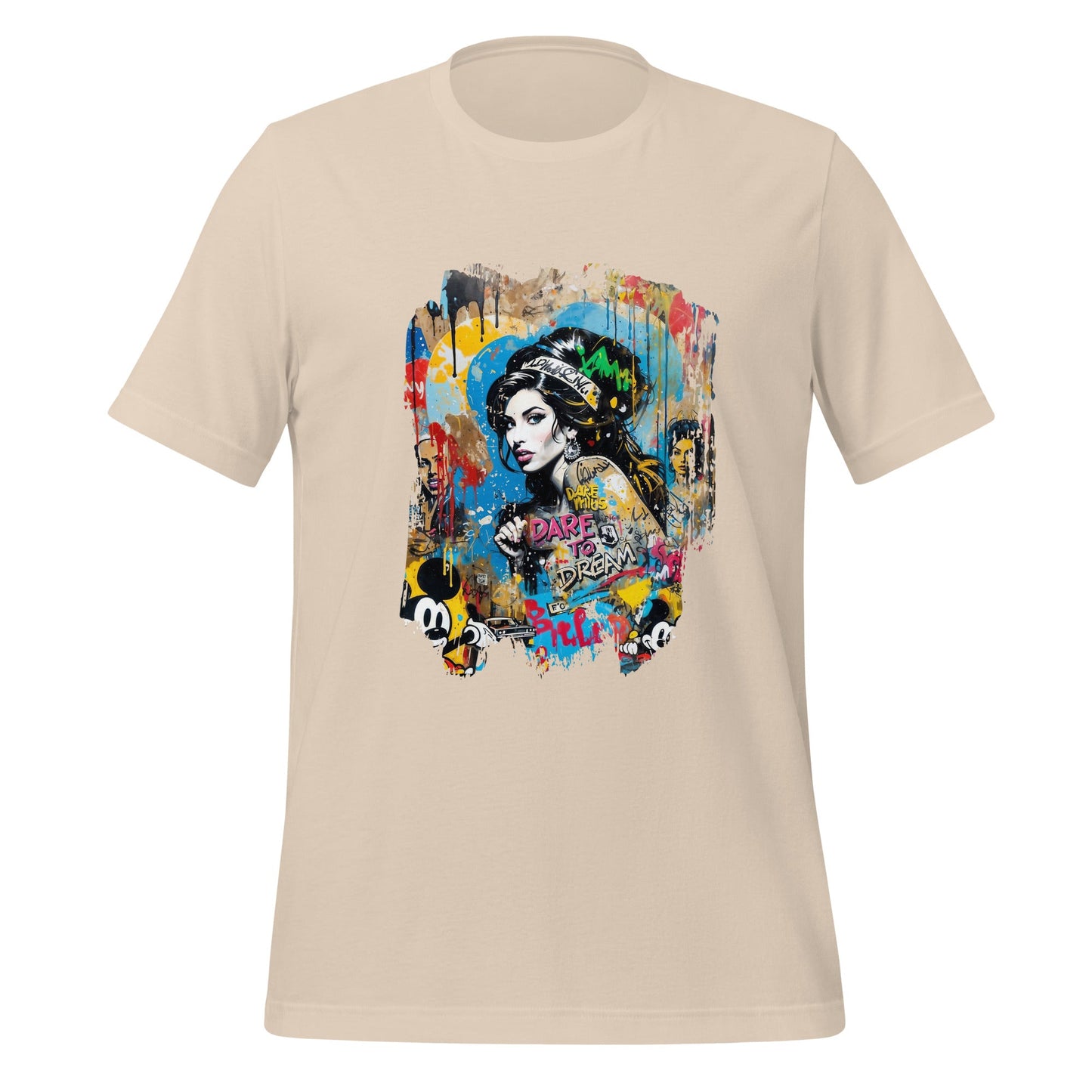 Unisex t-shirt -Amy - Soft Cream / XS - T-Shirt