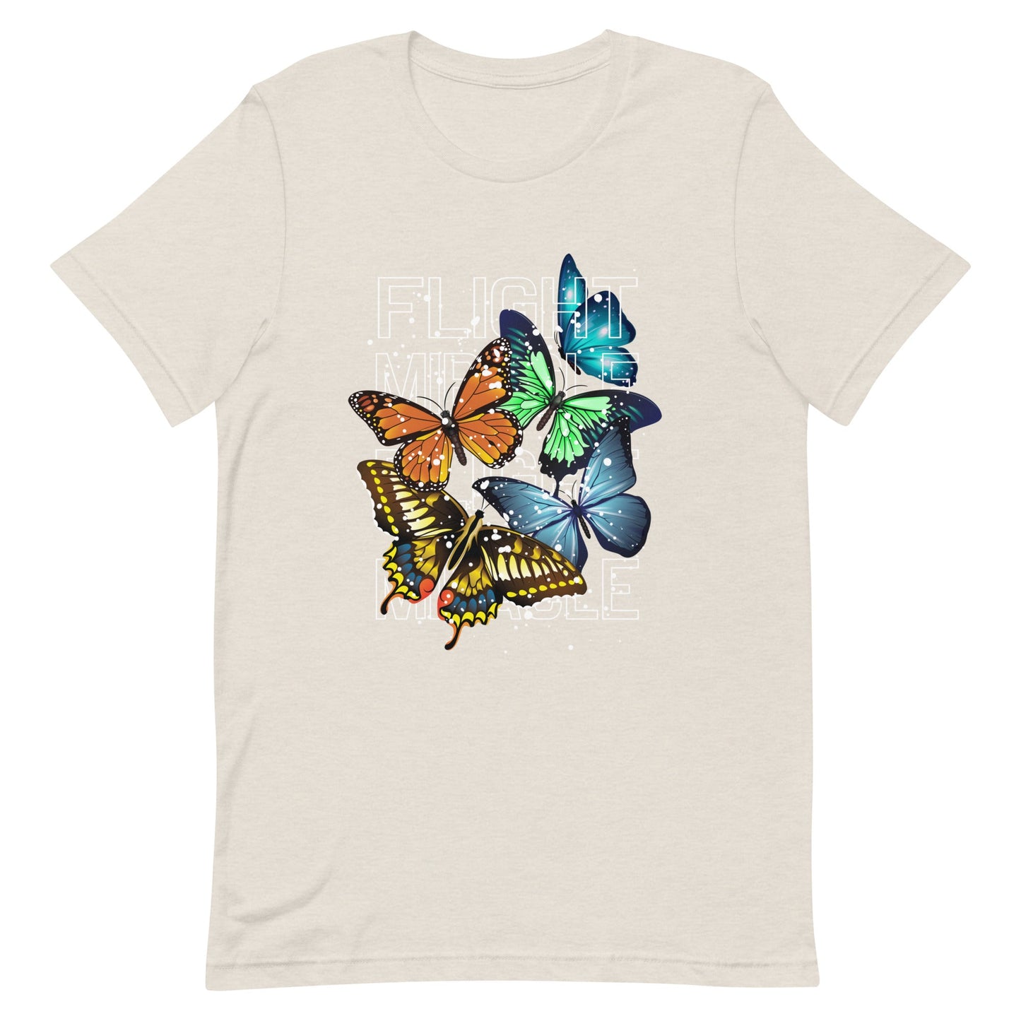 Unisex t-shirt - Miracle in Flight - Heather Dust / S