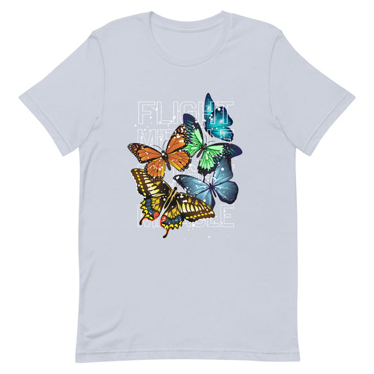 Unisex t-shirt - Miracle in Flight - Light Blue / XS