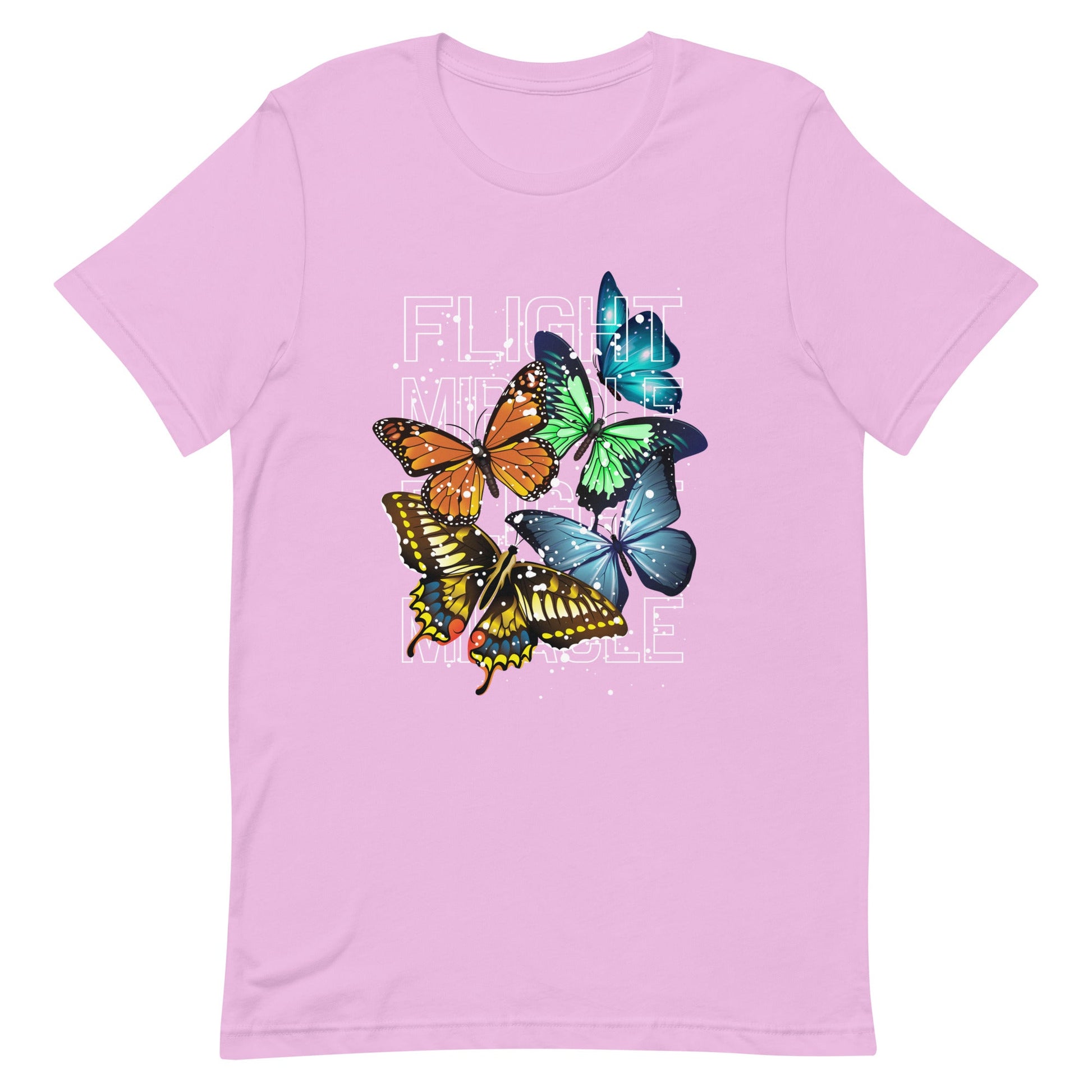 Unisex t-shirt - Miracle in Flight - Lilac / S